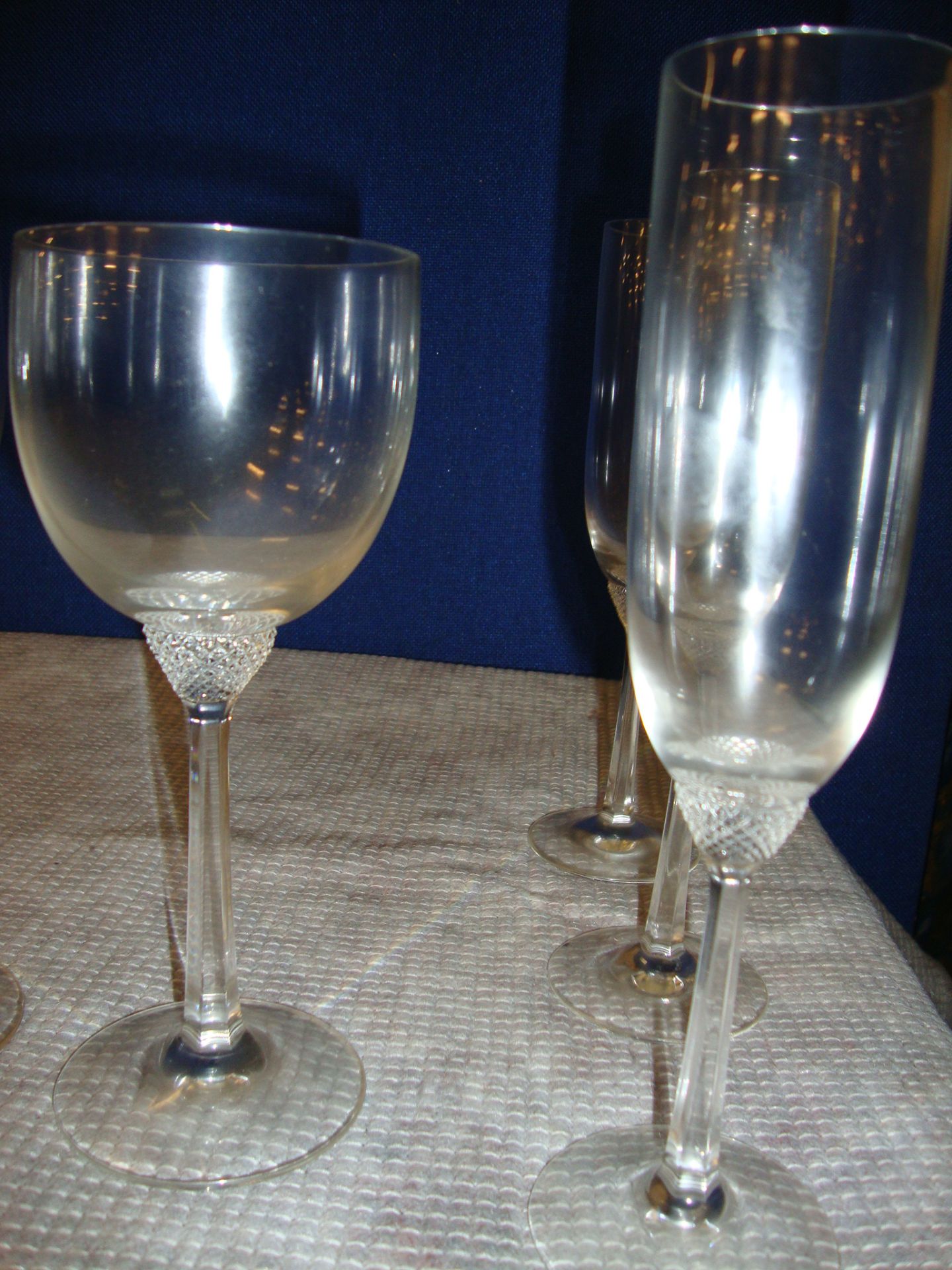 5 off Villeroy & Boch Octavie fine crystal wine glasses, comprising 3 off 225mm tall champagne - Image 2 of 2