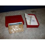 Salvadore Ferragamo leather card holder/wallet, with 2 compartments for holding cards, including