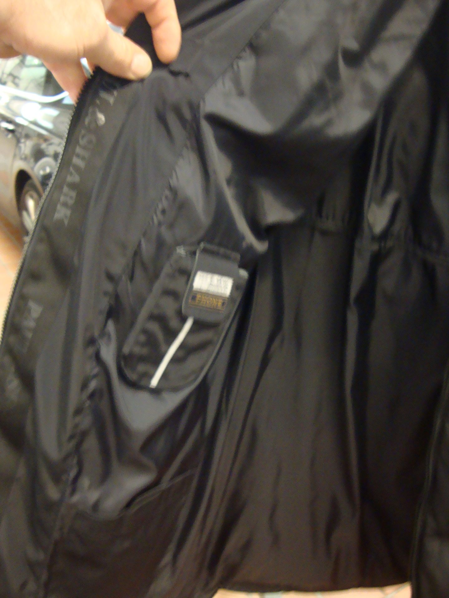 Paul & Shark yachting black "puffer" jacket with detachable hood that can fit inside the collar. - Image 3 of 5