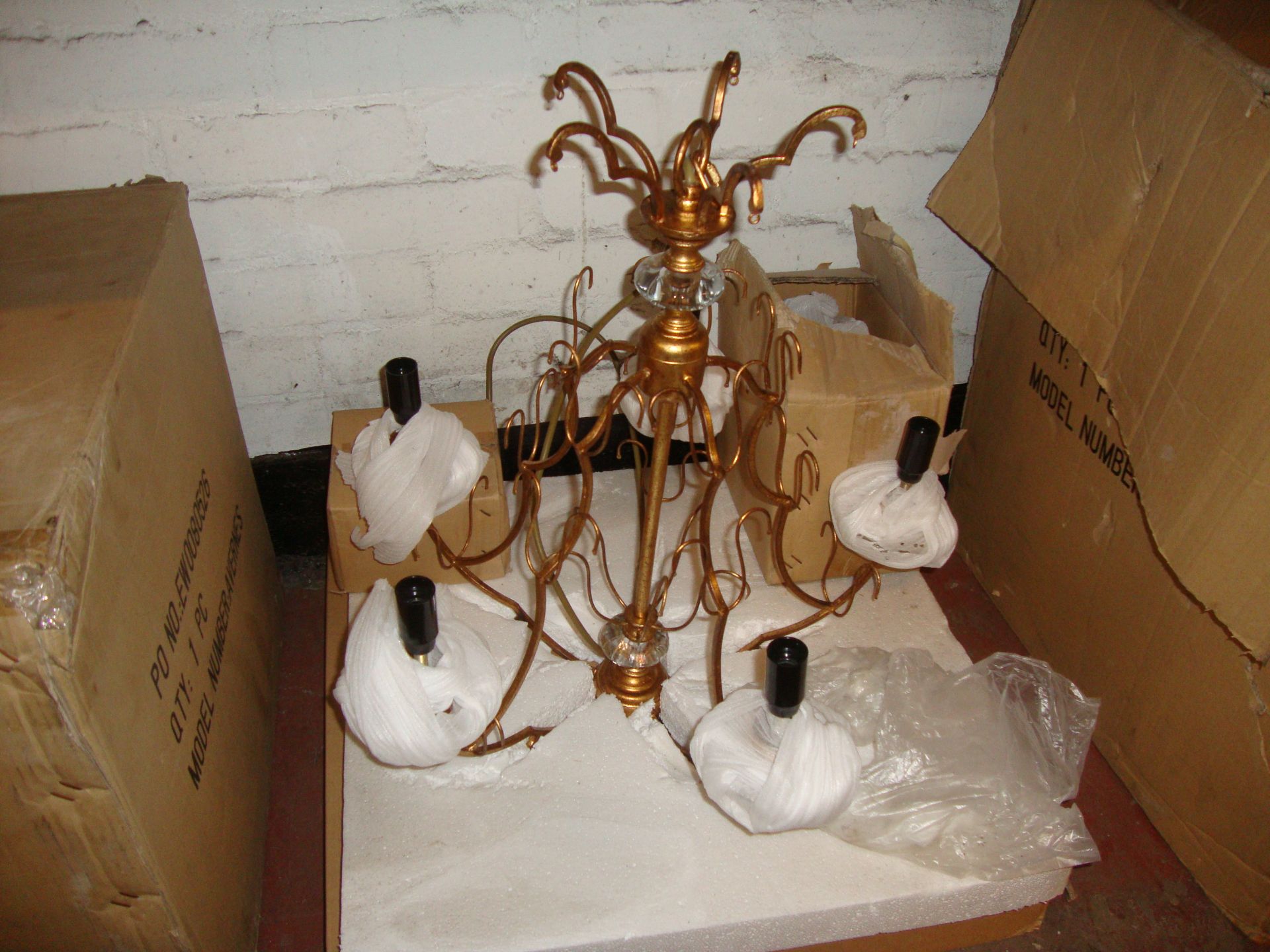 Crimway Parisienne Collection model Beaumont 5 bulb light fitting - Image 2 of 3