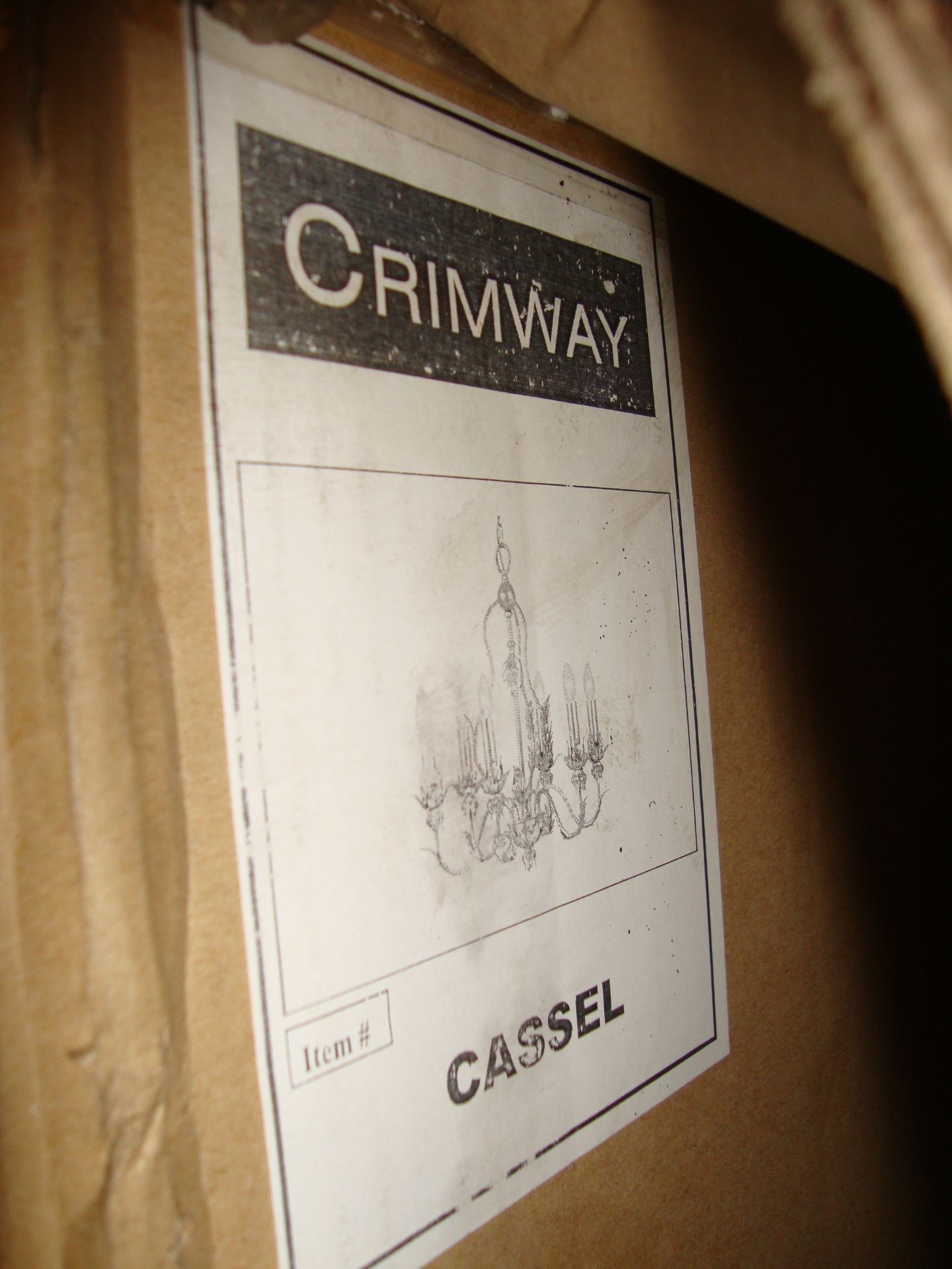 Crimway Parisienne Collection model Cassel 5 bulb light fitting - Image 2 of 2