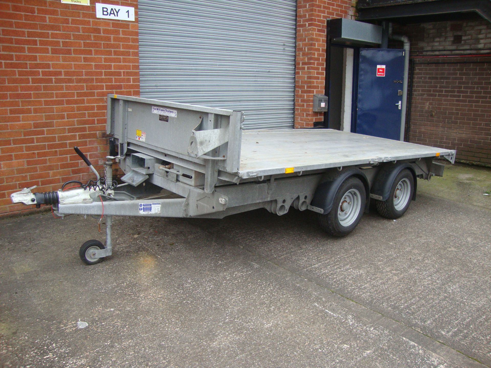 Ifor Williams model 2Cb TT3621-352 twin axle trailer, understood to have been purchased brand new in