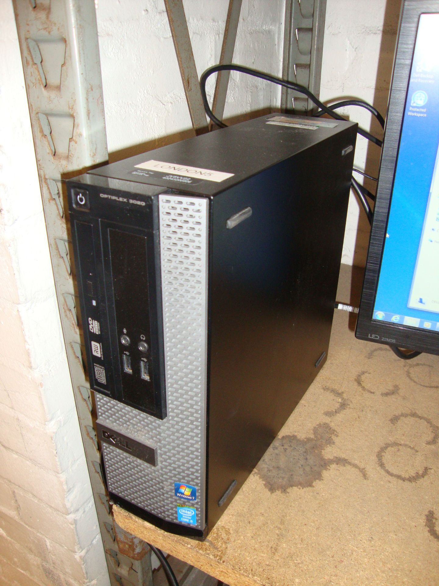 Dell Optiplex 3020 computer with Core i5-4590 processor, 8Gb RAM, 500Gb hard drive + LG 22" Monitor - Image 2 of 7