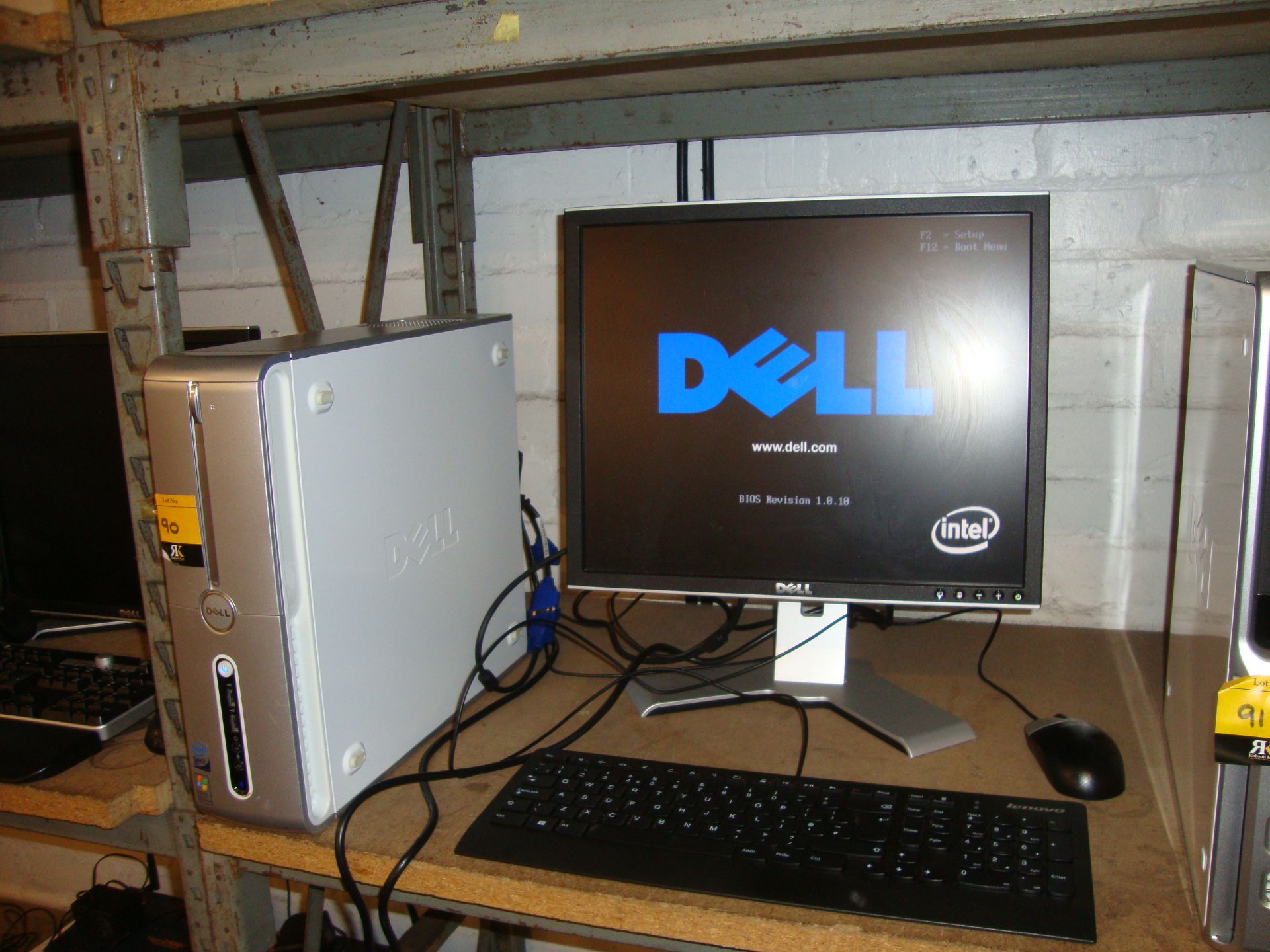 Dell Inspiron 530S Intel Core 2 Duo tower desktop computer including Dell LCD monitor plus keyboard