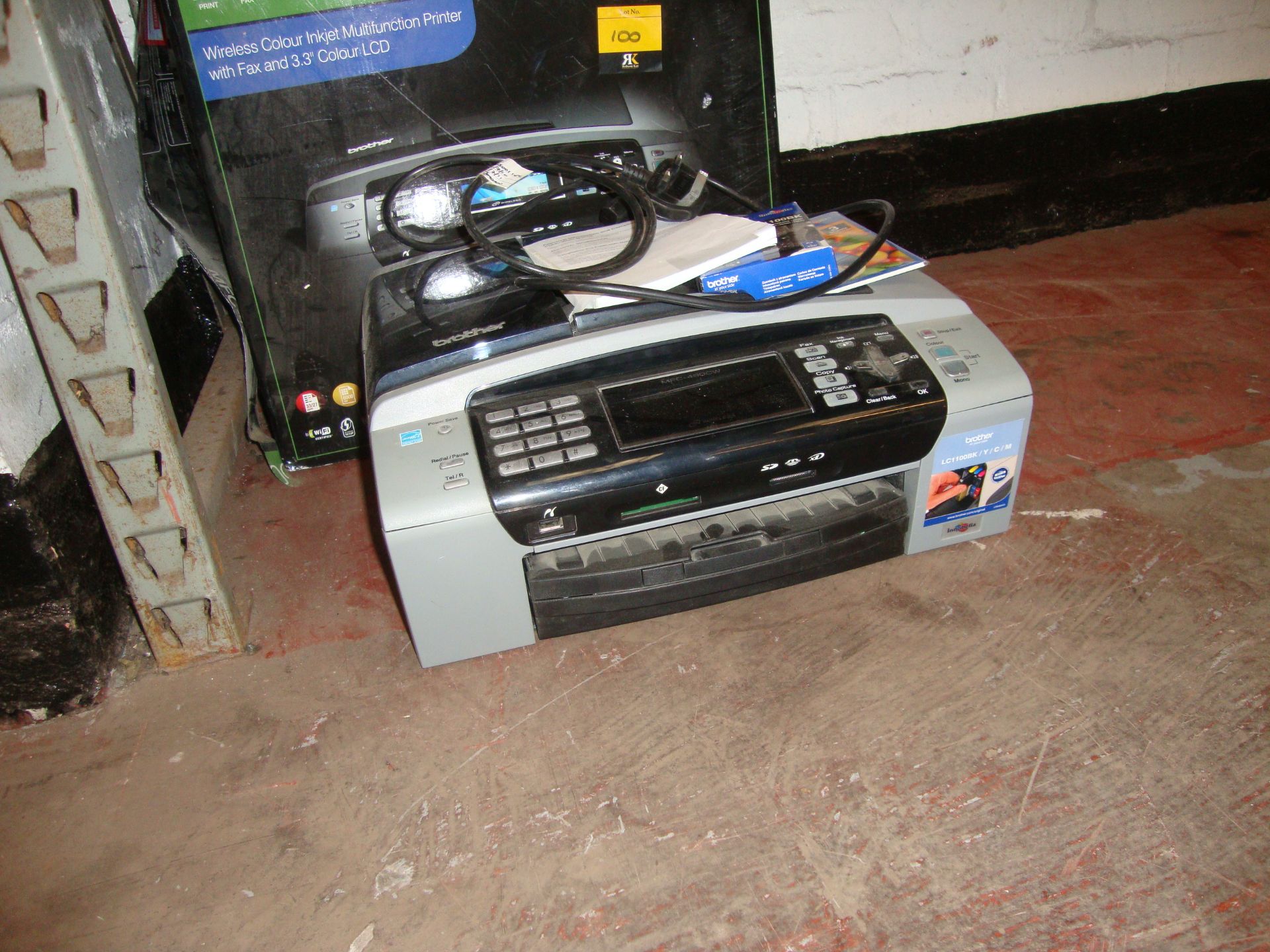 Brother model MFC-490CW wireless colour inkjet multifunction printer with fax and 3.3" colour LCD - Image 2 of 3