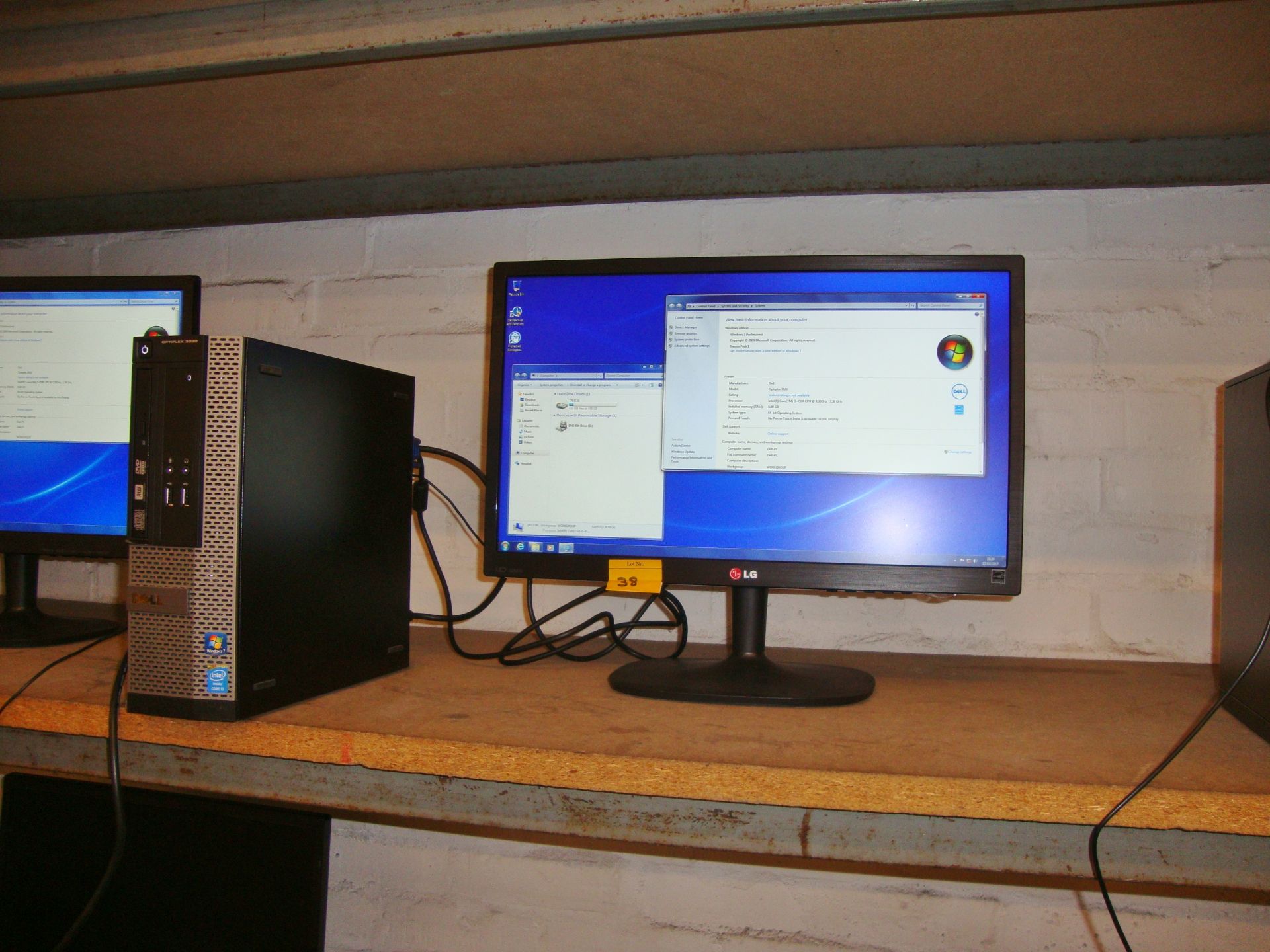 Dell Optiplex 3020 computer with Core i5-4590 processor, 8Gb RAM, 500Gb hard drive + LG 22" Monitor - Image 5 of 7