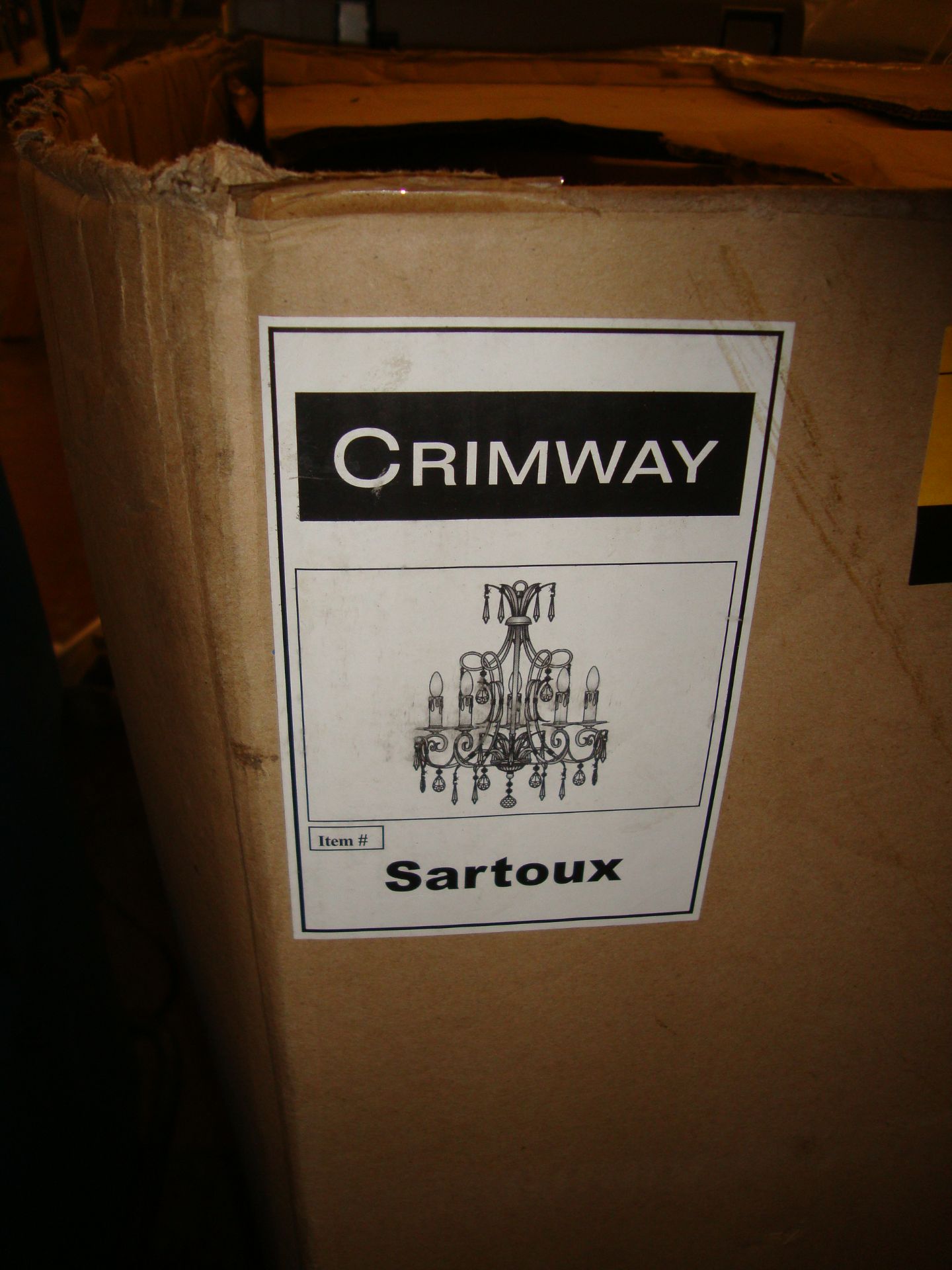 2 off Crimway Parisienne Collection model Sartoux 5 bulb light fittings - Image 2 of 3