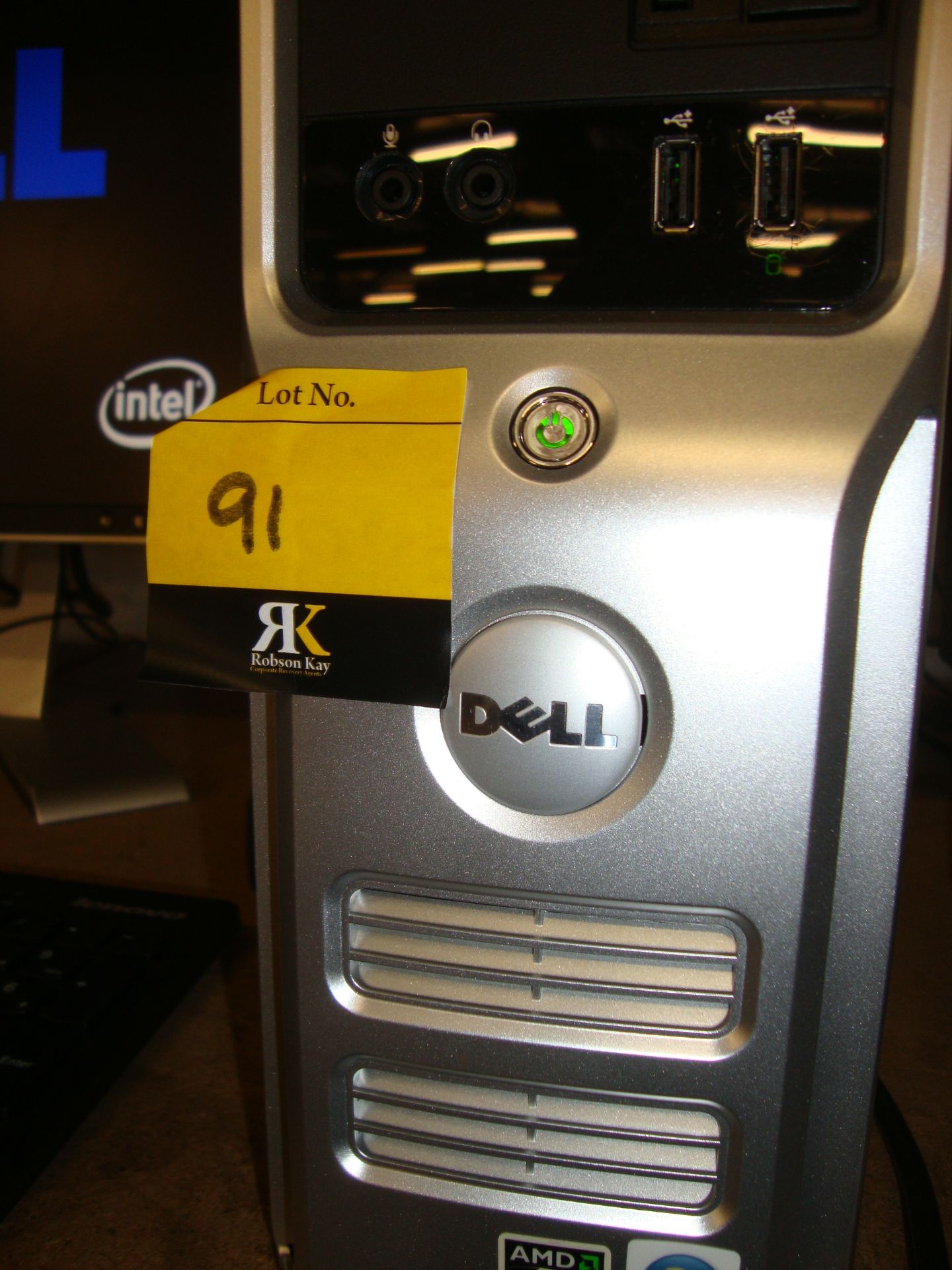 Dell Inspiron 530S Intel Core 2 Duo tower desktop computer including Dell LCD monitor plus keyboard - Image 3 of 3