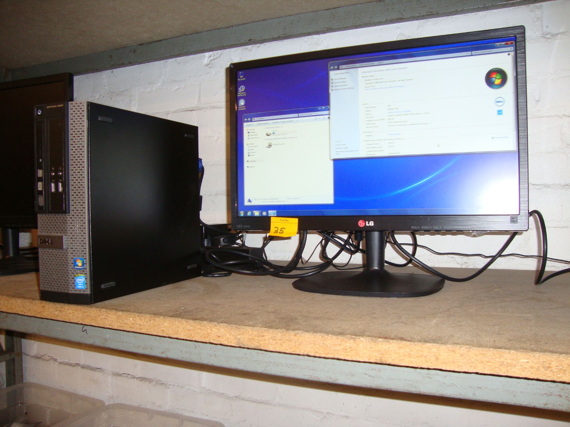 Dell Optiplex 3020 computer with Core i5-4590 processor, 8Gb RAM, 500Gb hard drive + LG 22" Monitor - Image 7 of 7
