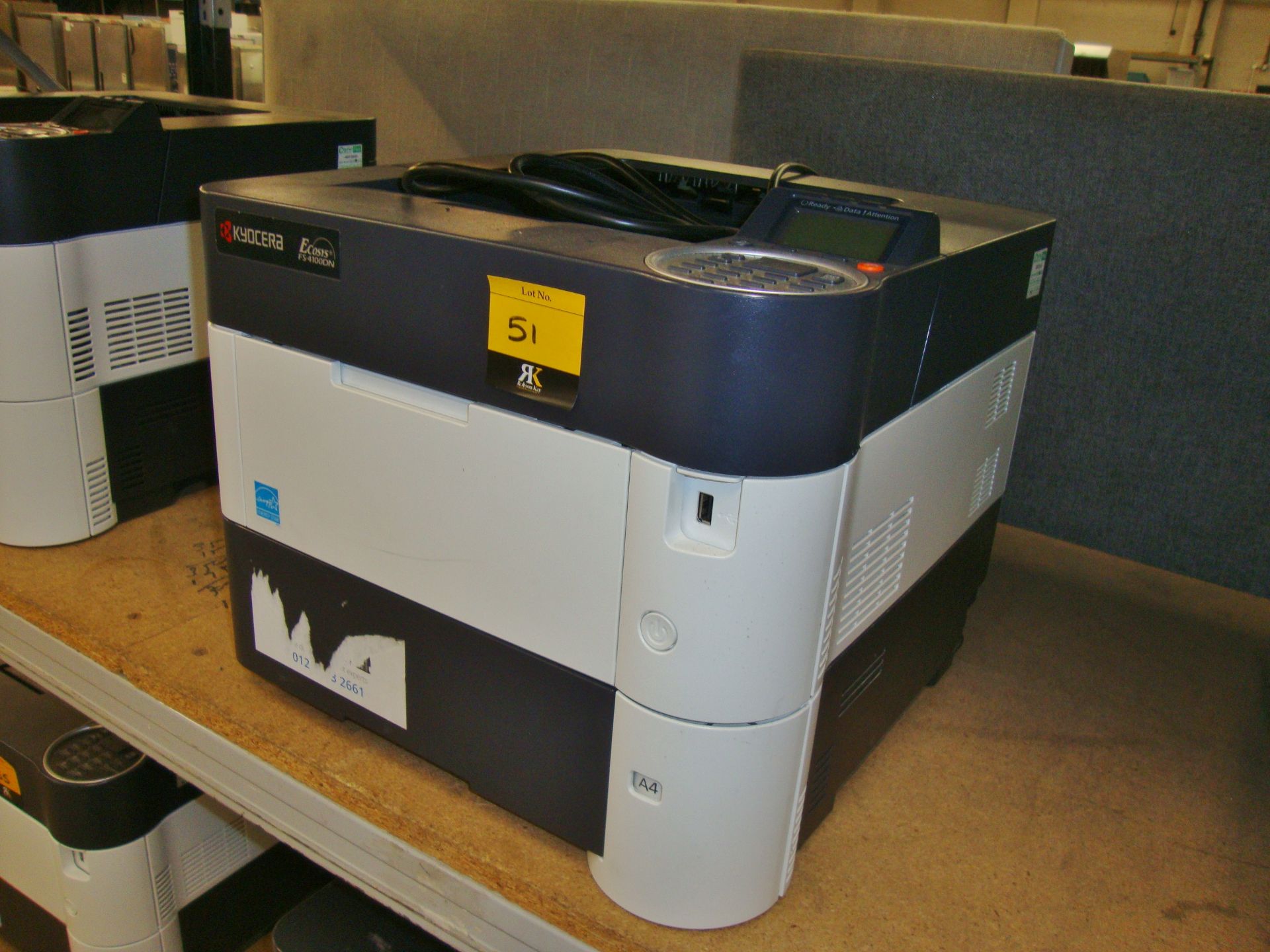 Kyocera model FS-4100DN A4 monolaser printer with up to 1,200 DPI resolution, 45 pages per minute, - Image 3 of 3