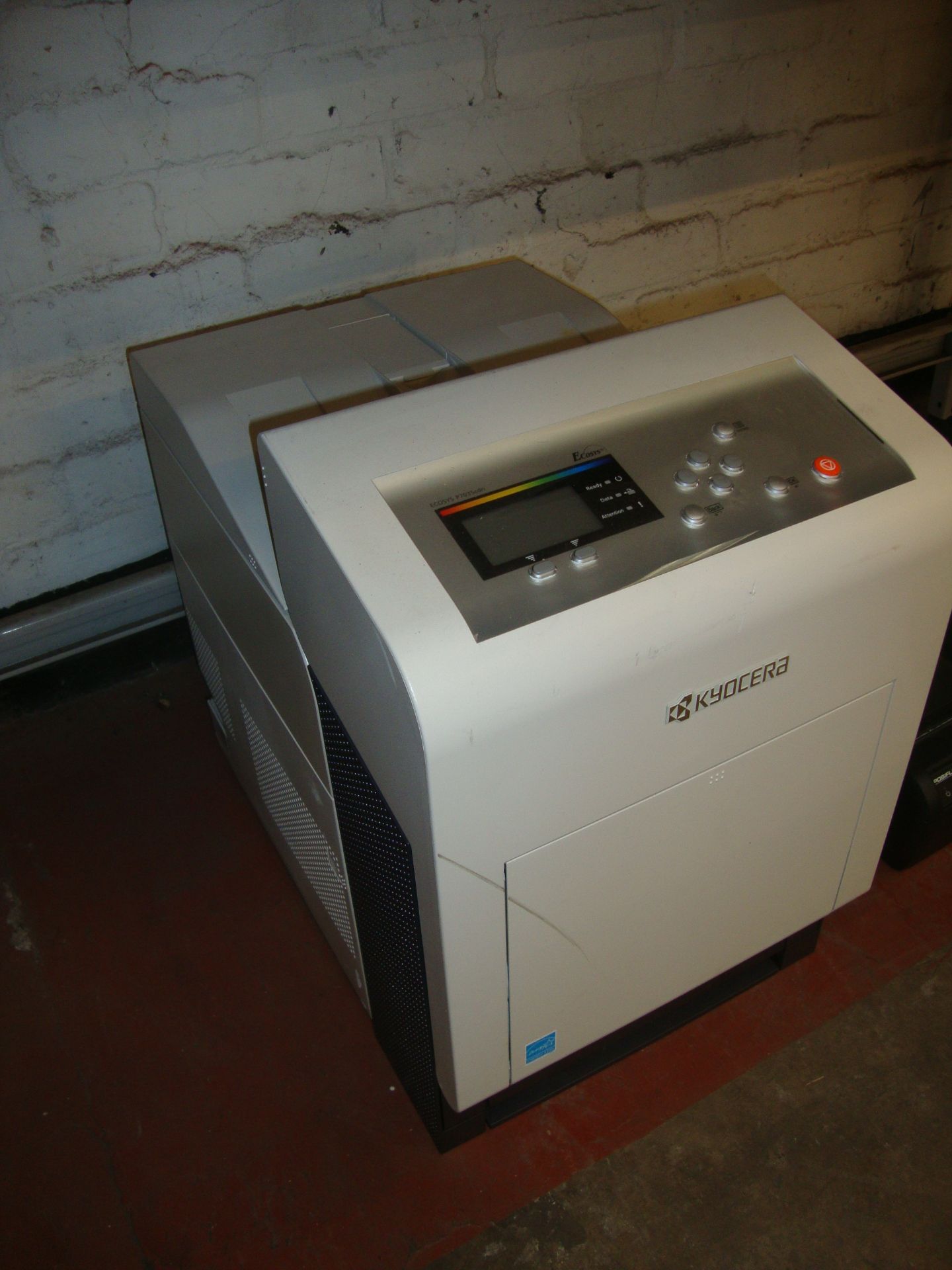 2 off Kyocera model FS-C5400DN 35 page per minute colour laser printers. Up to 9,600 DPI printing - Image 3 of 4