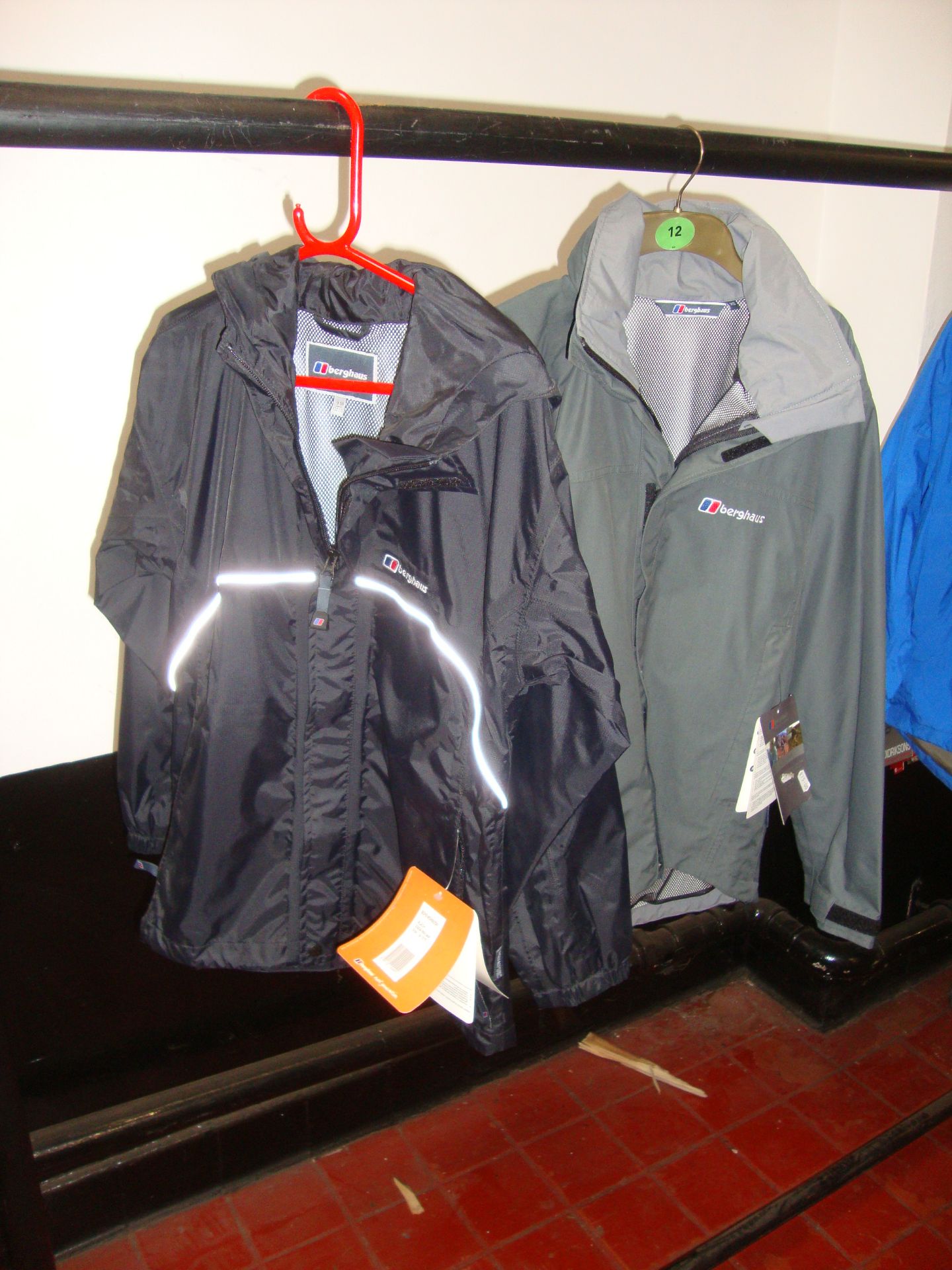 2 off Berghaus assorted rainproof jackets - size XS and aged 10, so deeemd childrens for VAT