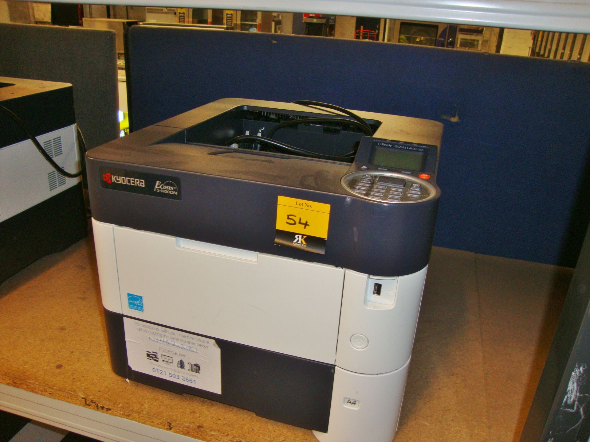 Kyocera model FS-4100DN A4 monolaser printer with up to 1,200 DPI resolution, 45 pages per minute, - Image 3 of 3