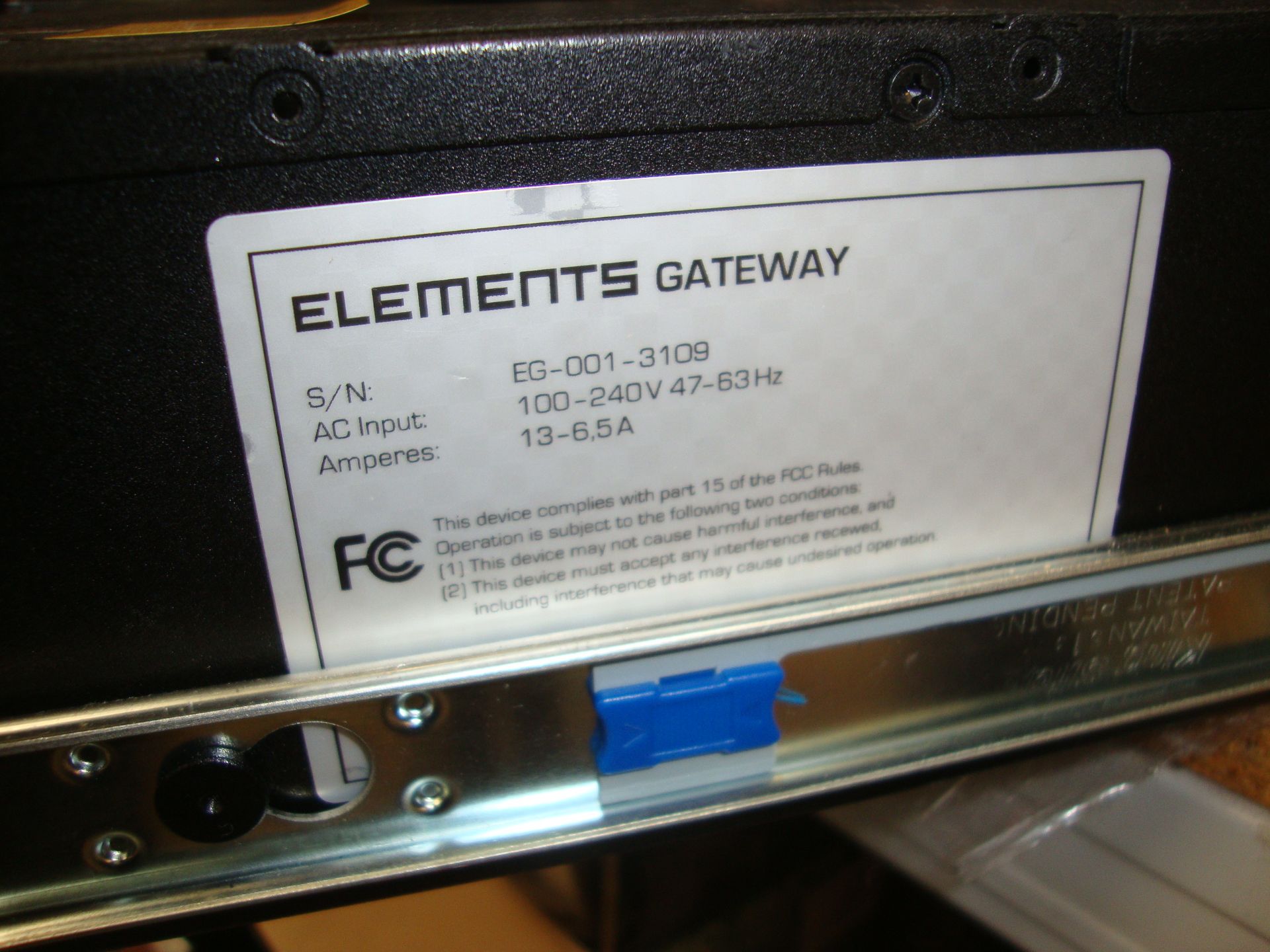 ELEMENTS high performance media Gateway serial number EG-001-3109 including twin PSUs and 3 off - Image 3 of 12