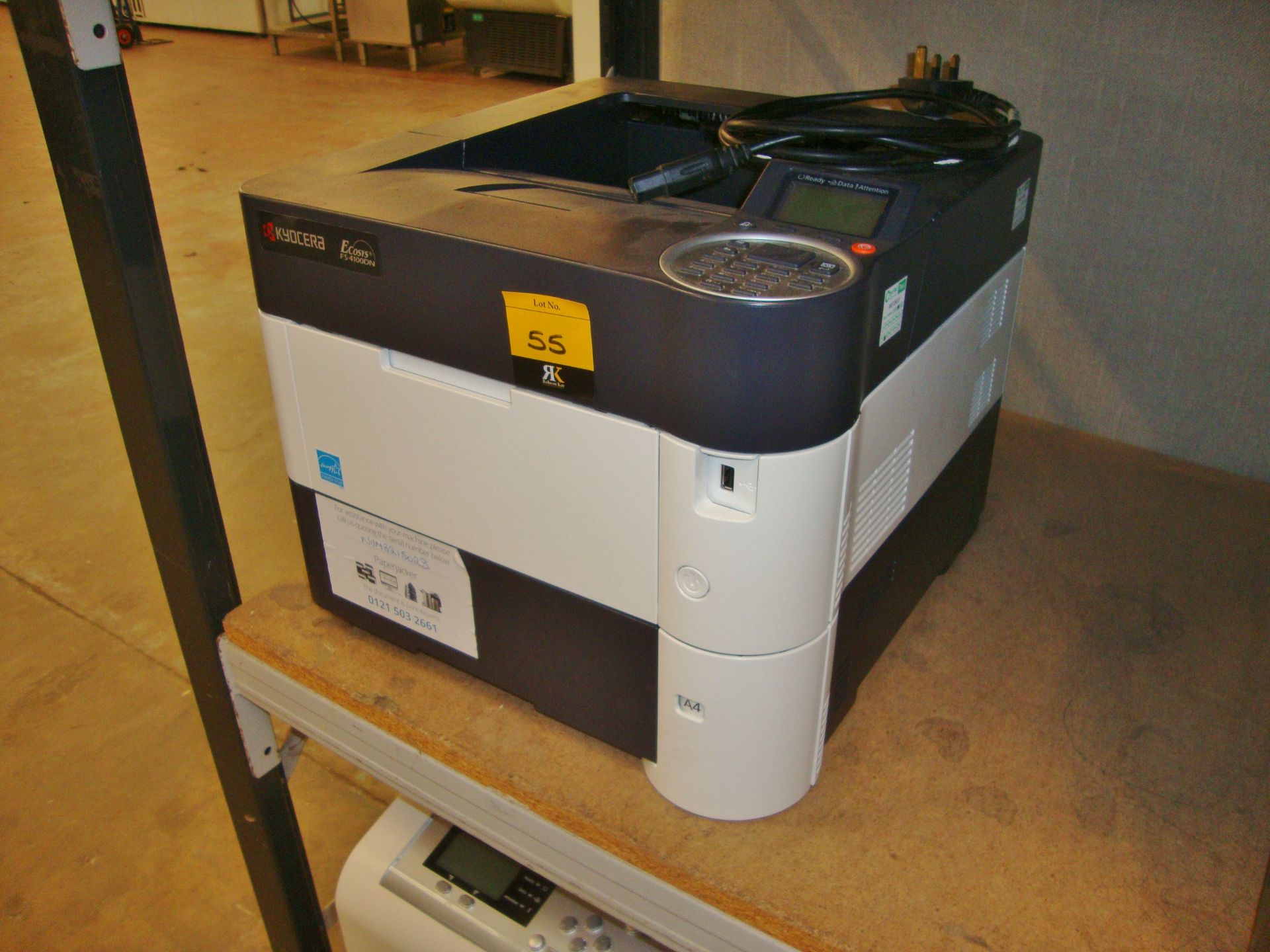 Kyocera model FS-4100DN A4 monolaser printer with up to 1,200 DPI resolution, 45 pages per minute, - Image 3 of 3