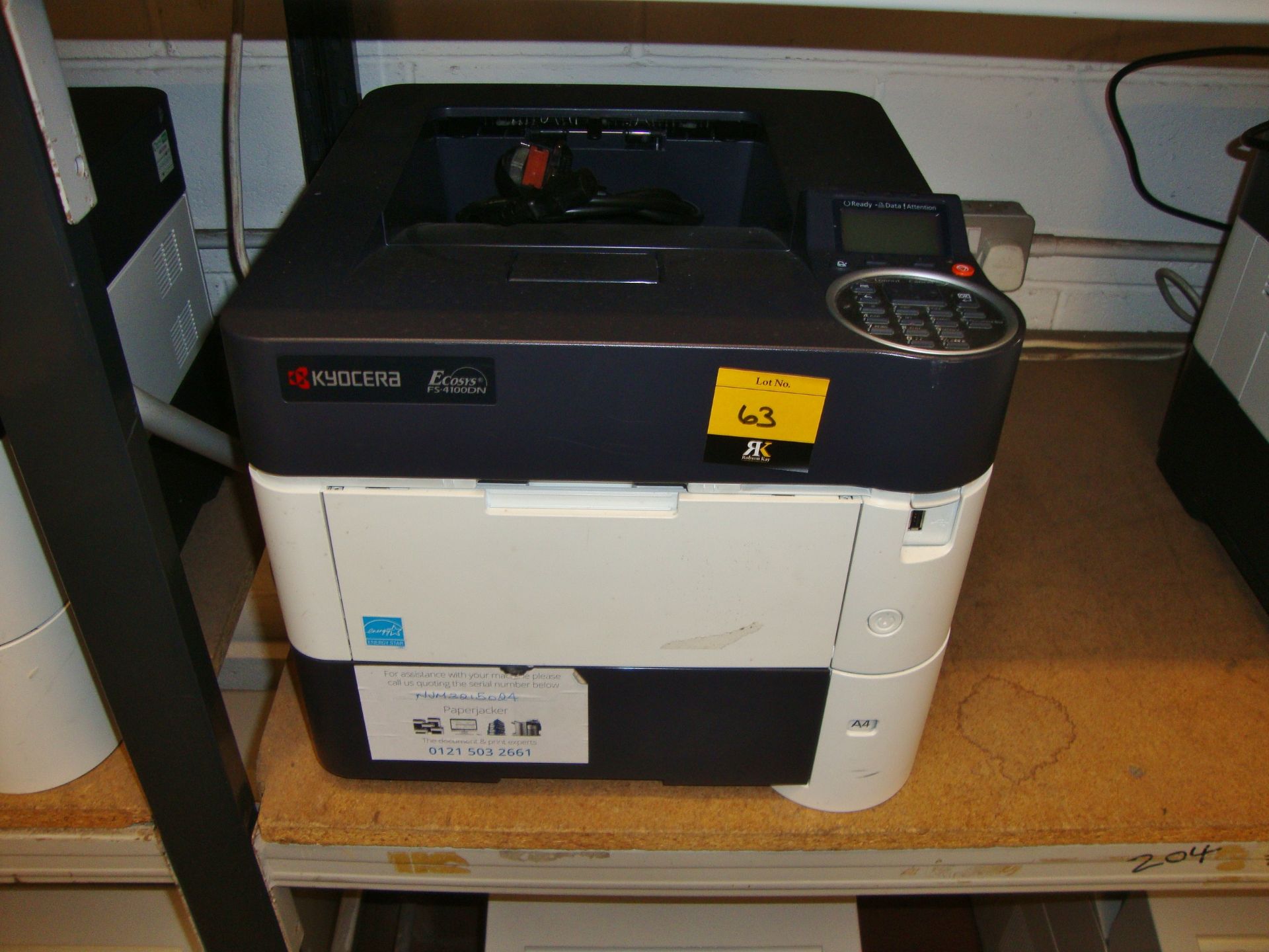 3 off Kyocera model FS-4100DN A4 monolaser printers with up to 1,200 DPI resolution, 45 pages per - Bild 2 aus 4