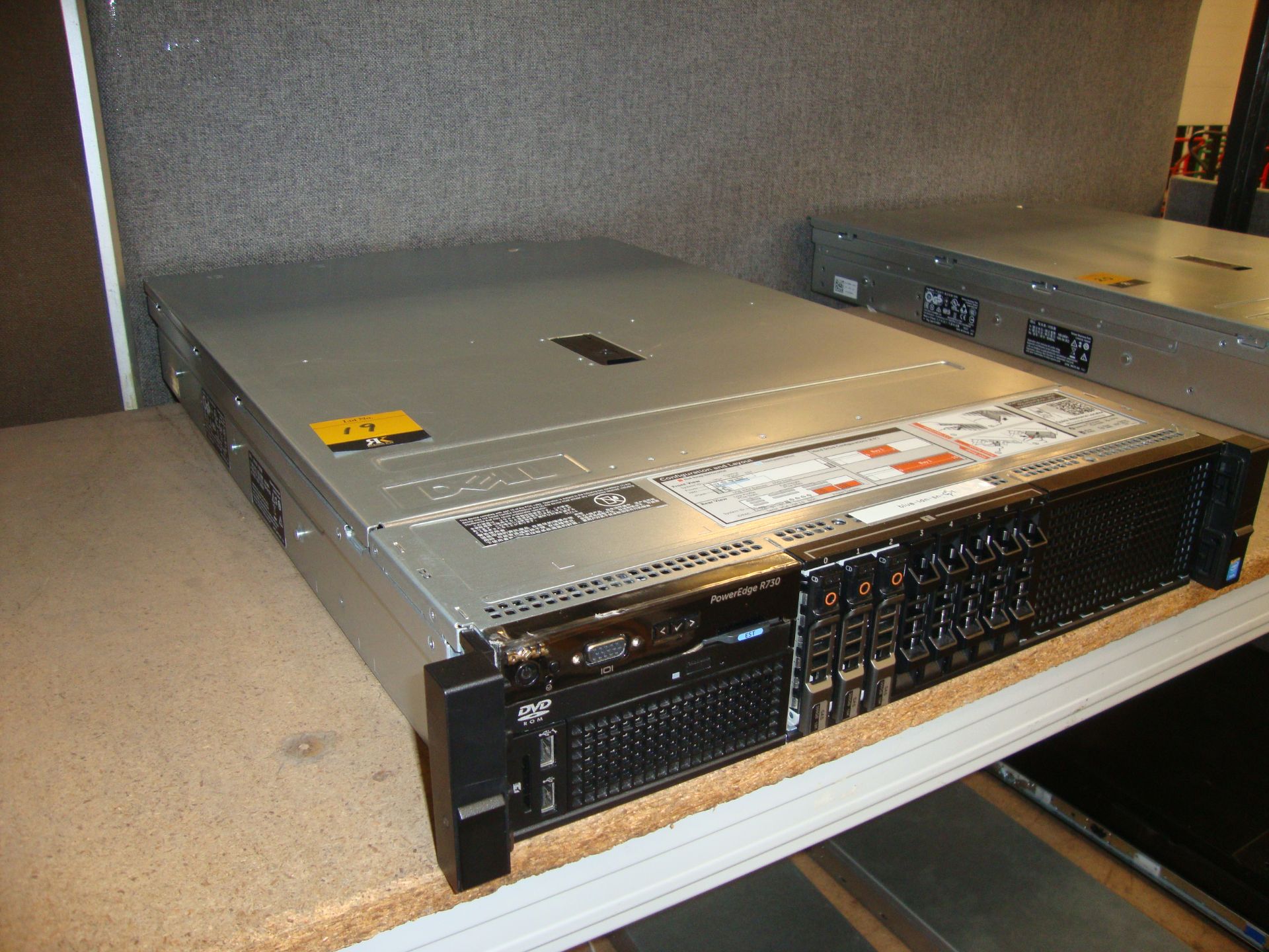 Dell PowerEdge model R730 server with twin Xeon 6 Core E5-2609 V3 1.9 GHz processors, 96Gb RAM,