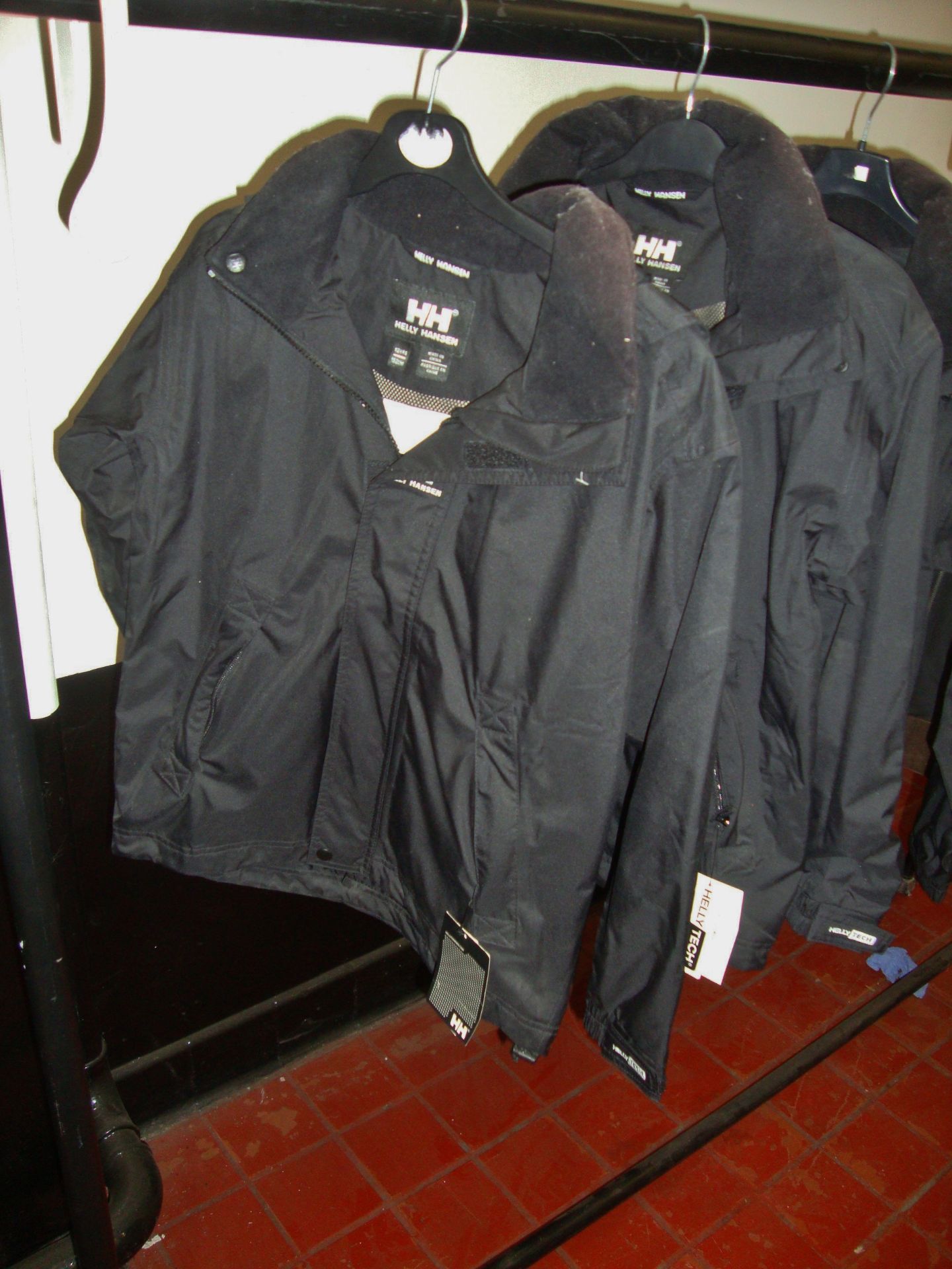 3 off Helly Hansen black waterproof jackets - childrens sizes (NV) - Image 2 of 5