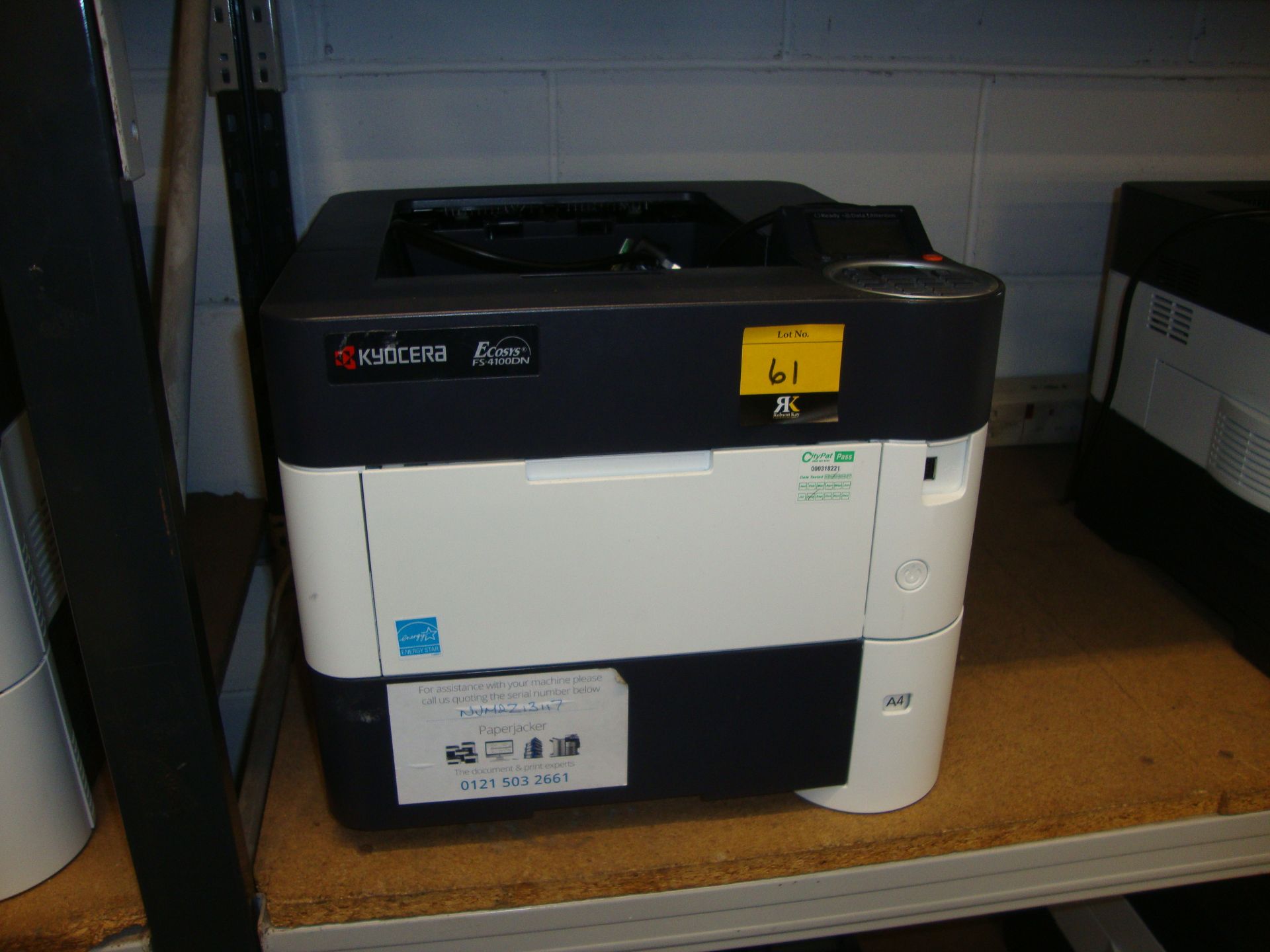 3 off Kyocera model FS-4100DN A4 monolaser printers with up to 1,200 DPI resolution, 45 pages per - Image 2 of 5