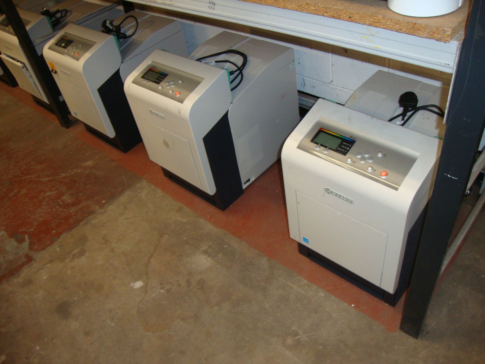 3 off Kyocera model FS-C5400DN 35 page per minute colour laser printers. Up to 9,600 DPI printing - Image 5 of 5