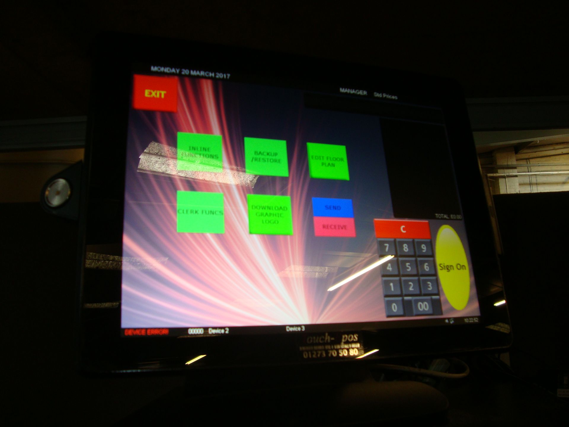 Poindus model Posinno 550 touchscreen EPOS system including cash drawer plus SNBC receipt printer - Image 11 of 18