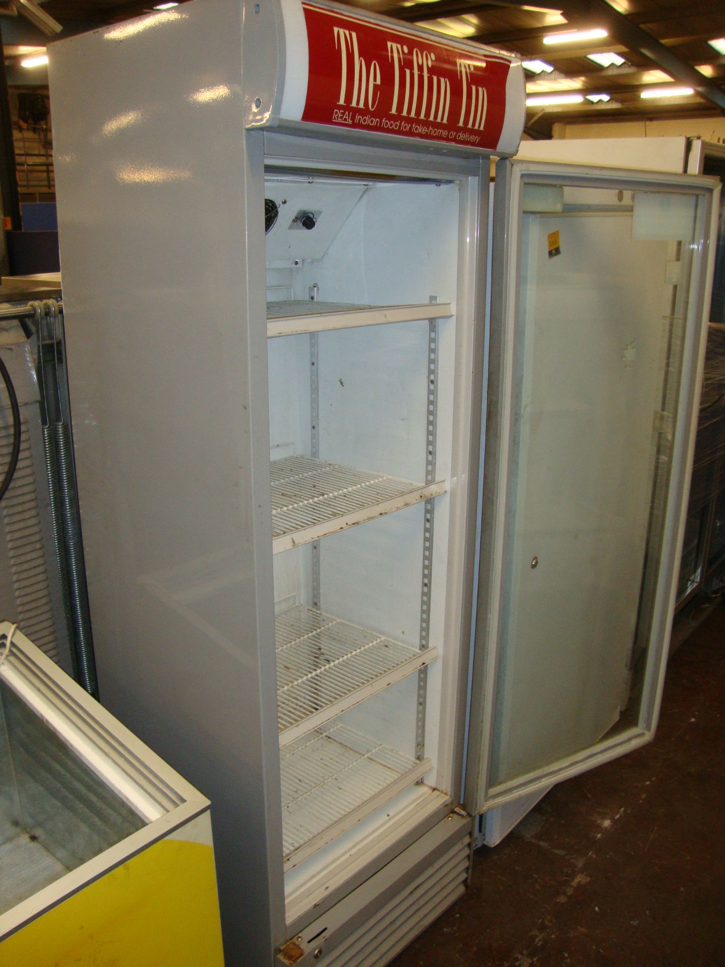 Tall clear front fridge 620 mm (w) x 590 mm (d) x 1940 mm (h) - Image 2 of 2