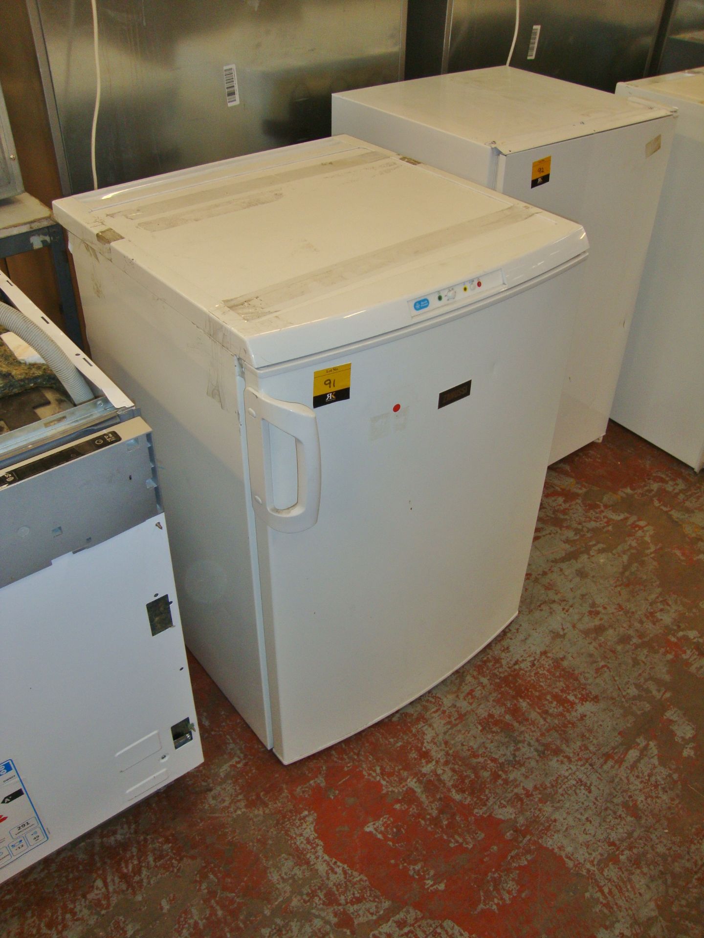 Zanussi counter height freezer