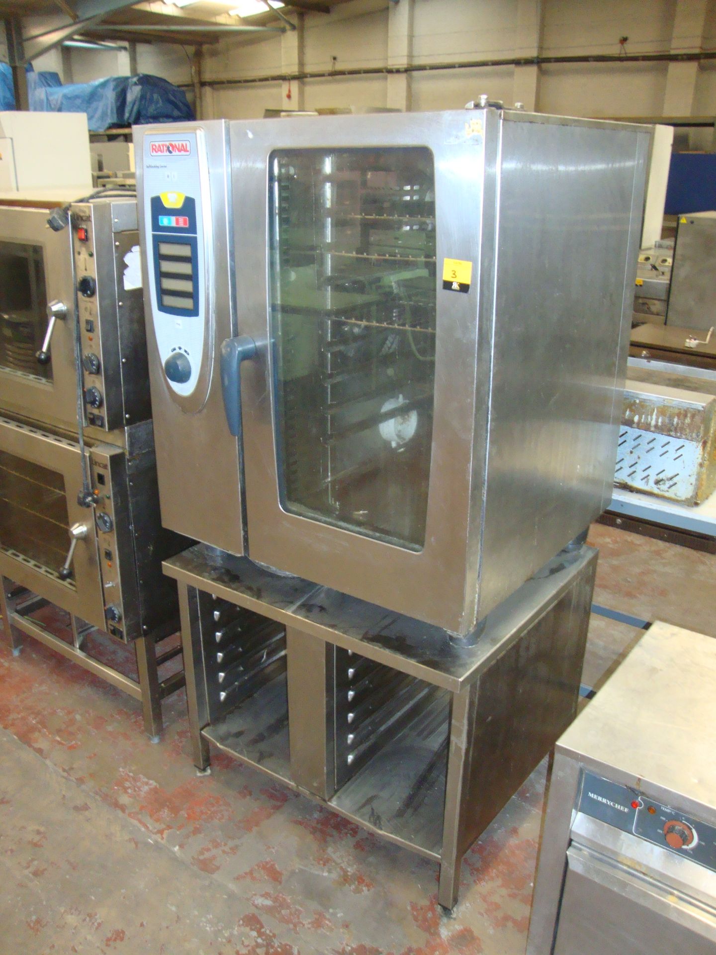 Rational self-cooking center model SCC101, on tray stand
