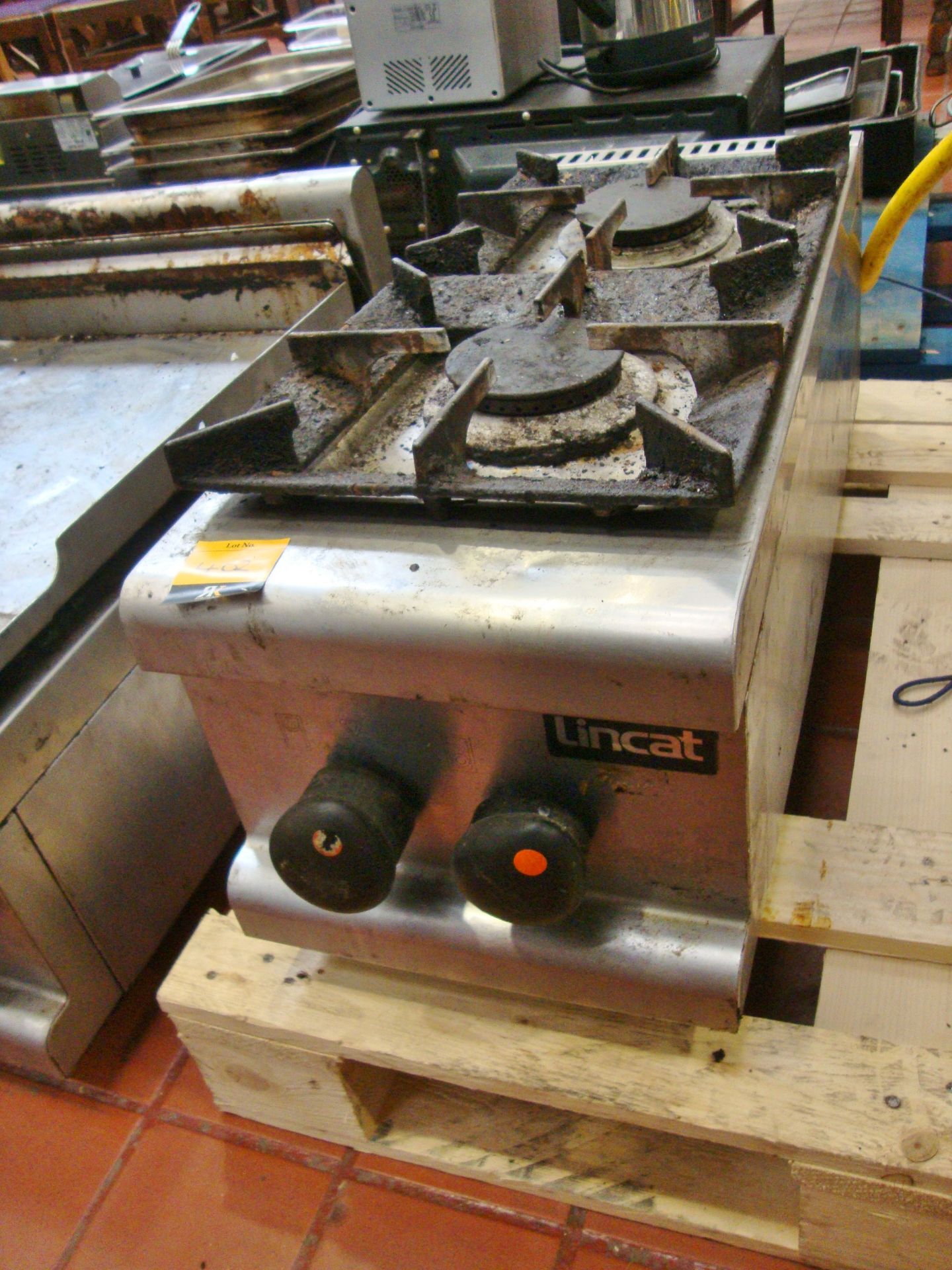 Lincat OG7009/N stainless steel bench top 2 ring gas hob unit - Image 5 of 5