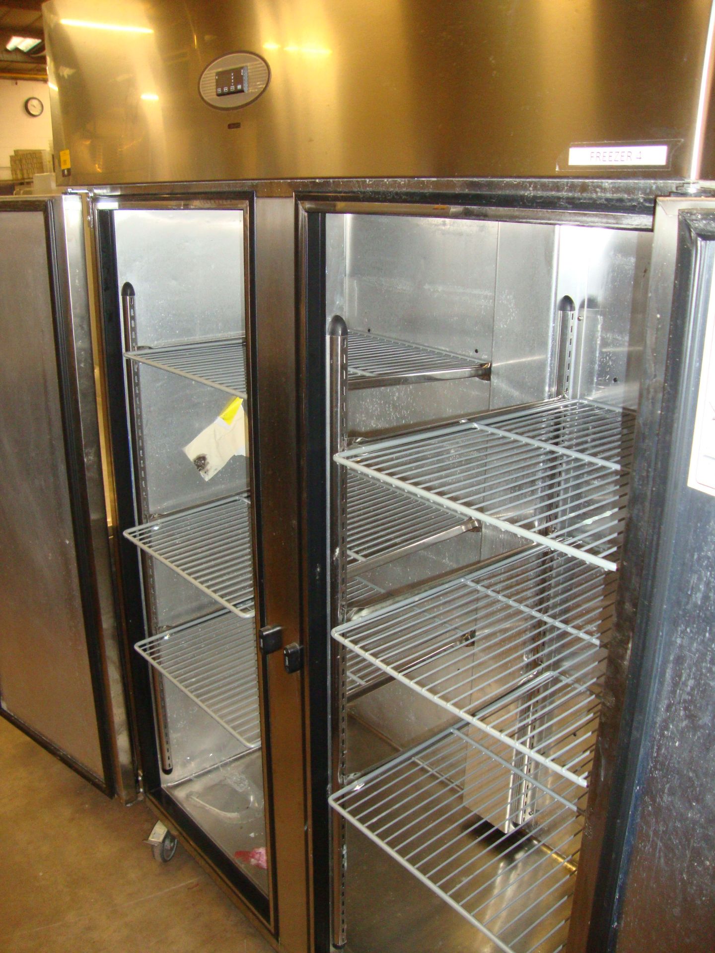 Foster large stainless steel mobile twin door freezer, model PROG1350L-A - Image 4 of 5