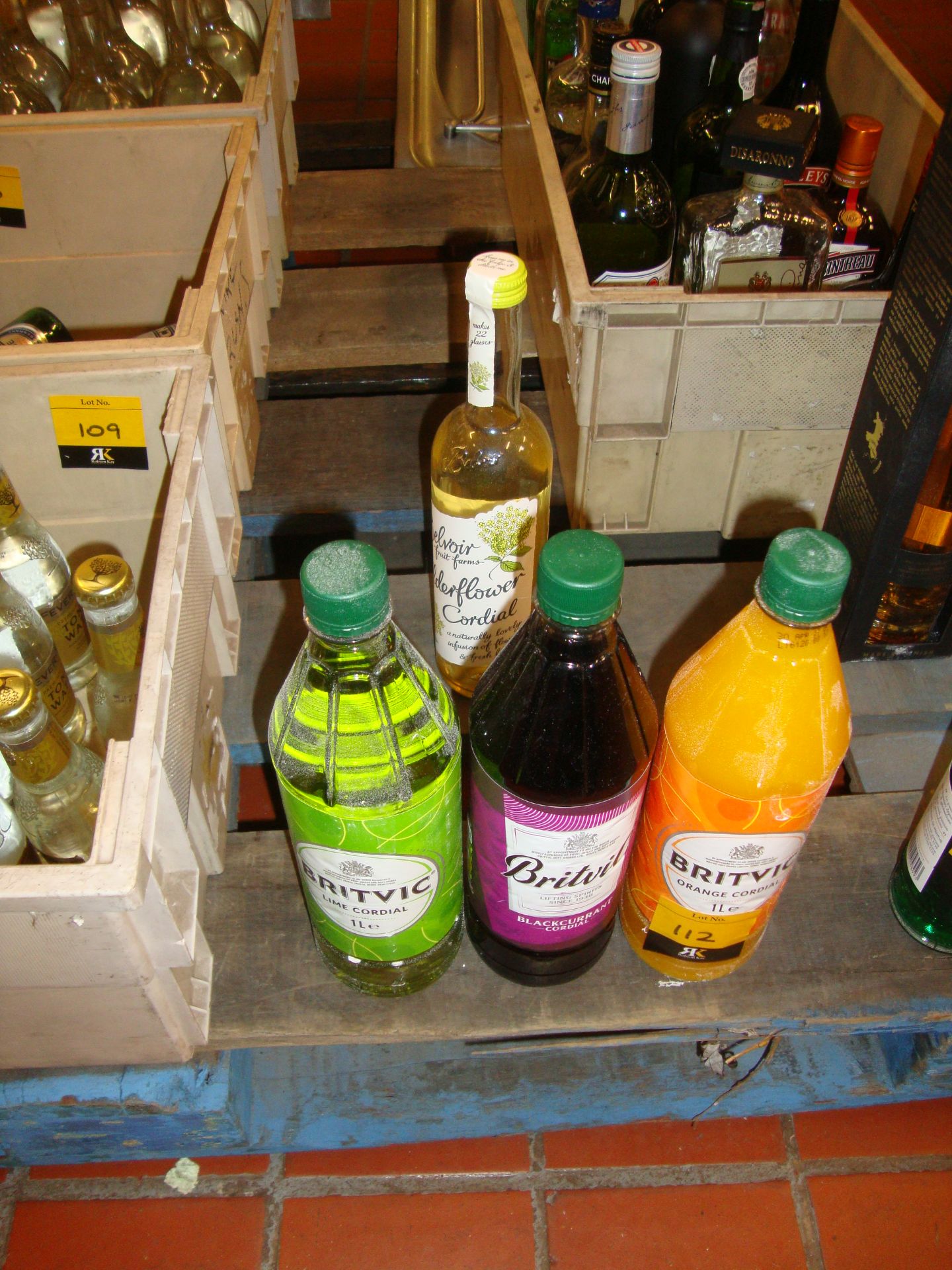 4 bottles of cordial, 3 by Britvic & 1 by Belvoir