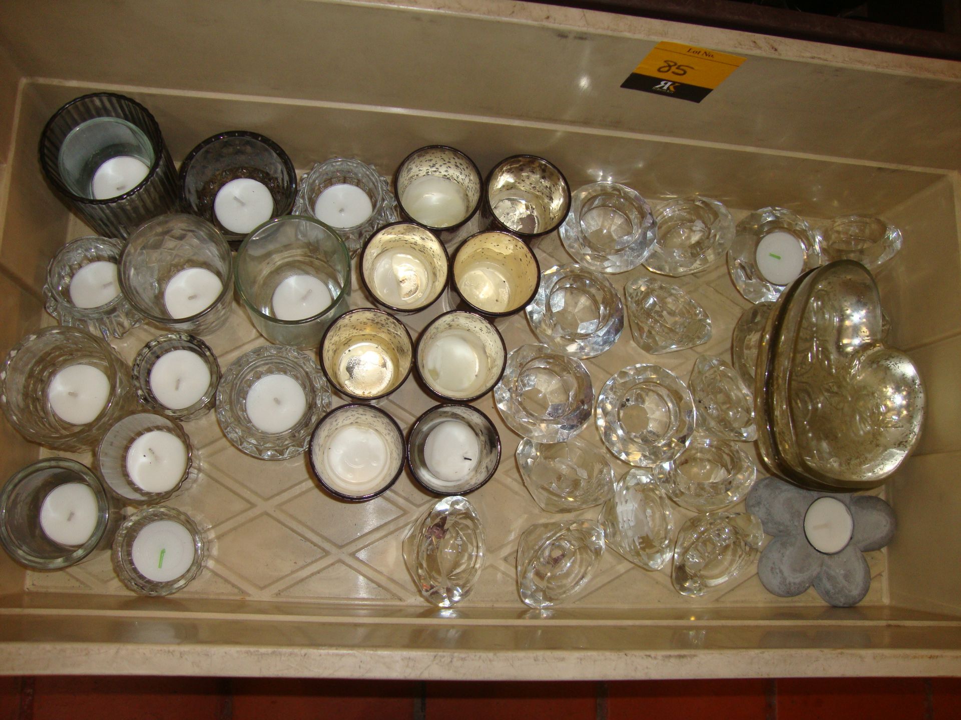 The contents of a crate of tea light holders & similar - Image 2 of 2