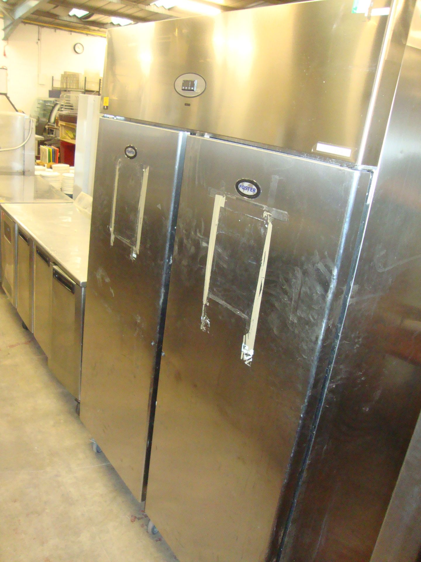 Foster large stainless steel mobile twin door freezer, model PROG1350L-A - Image 2 of 5