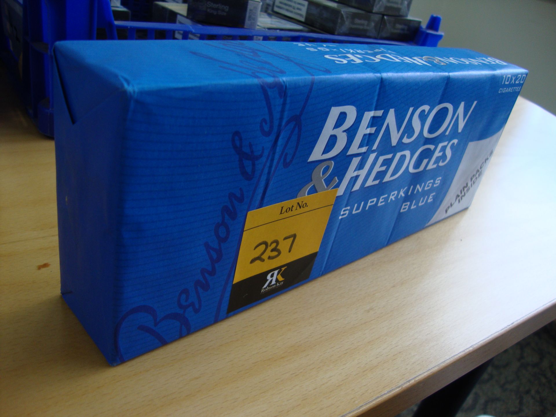 Carton of 200 Benson & Hedges Superkings Blue cigarettes