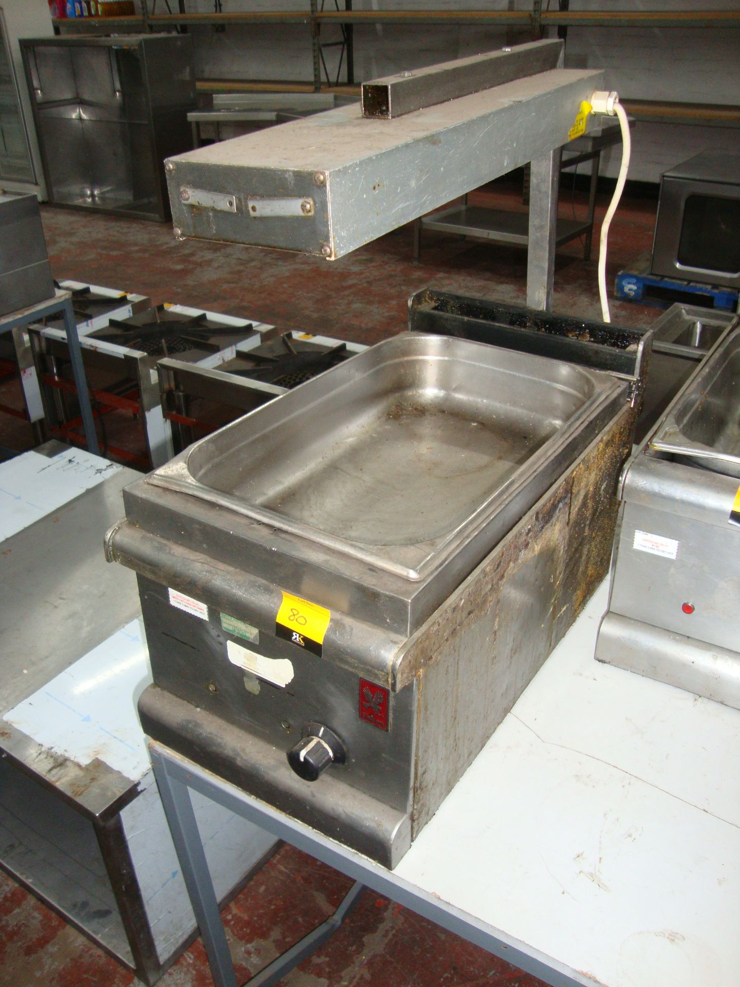 Falcon stainless steel bench top bain marie. IMPORTANT: Please remember goods successfully bid upon