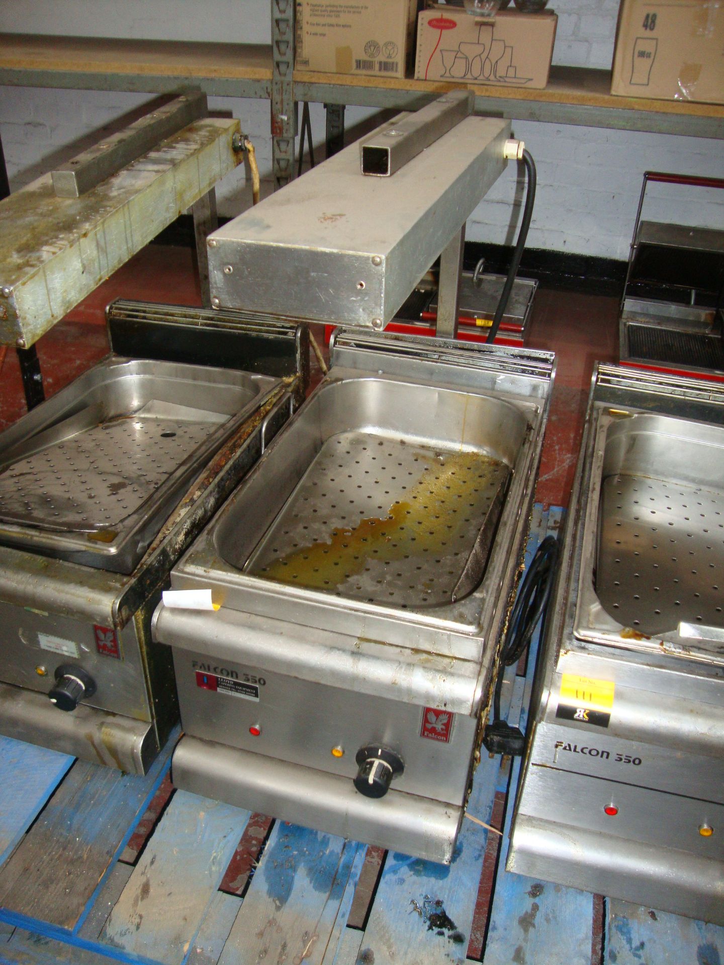 Falcon 350 stainless steel commercial bench top bain marie. IMPORTANT: Please remember goods