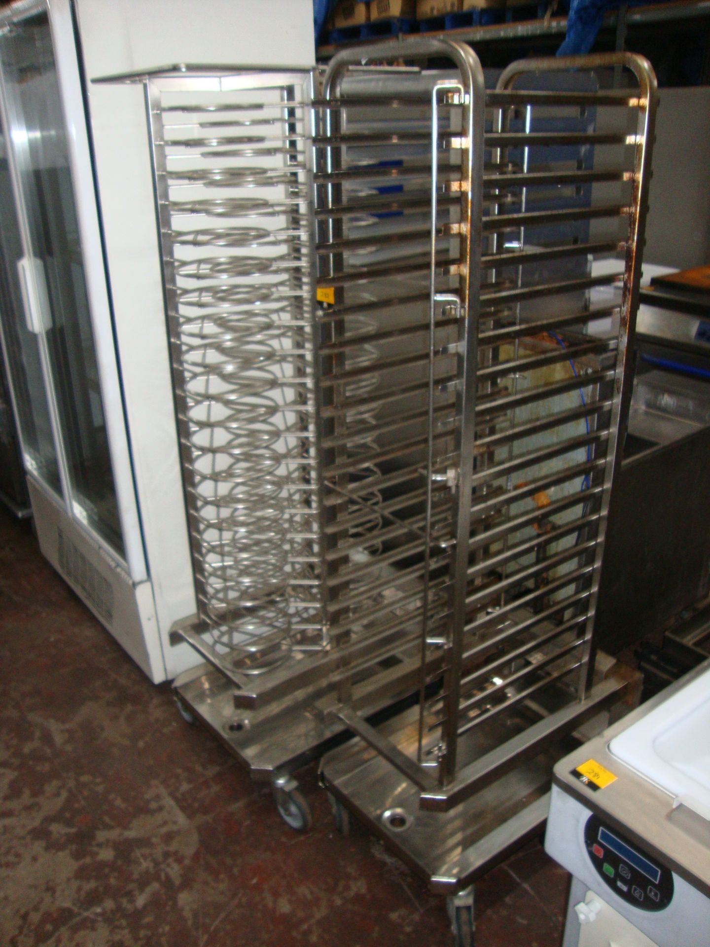 2 off assorted Rational oven loading tray trolliesIMPORTANT: Please remember goods successfully