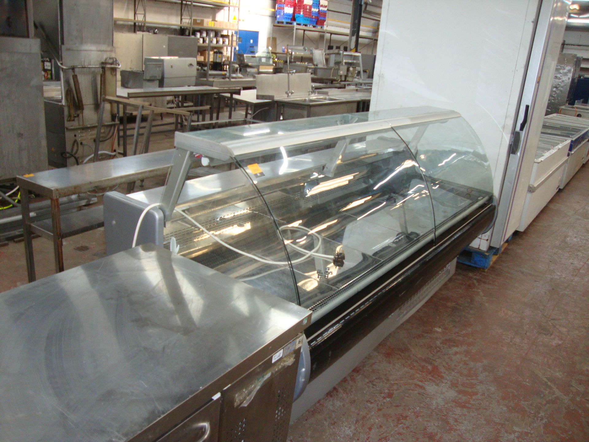 Large stainless steel and curved glass front display fridgeIMPORTANT: Please remember goods - Image 3 of 9