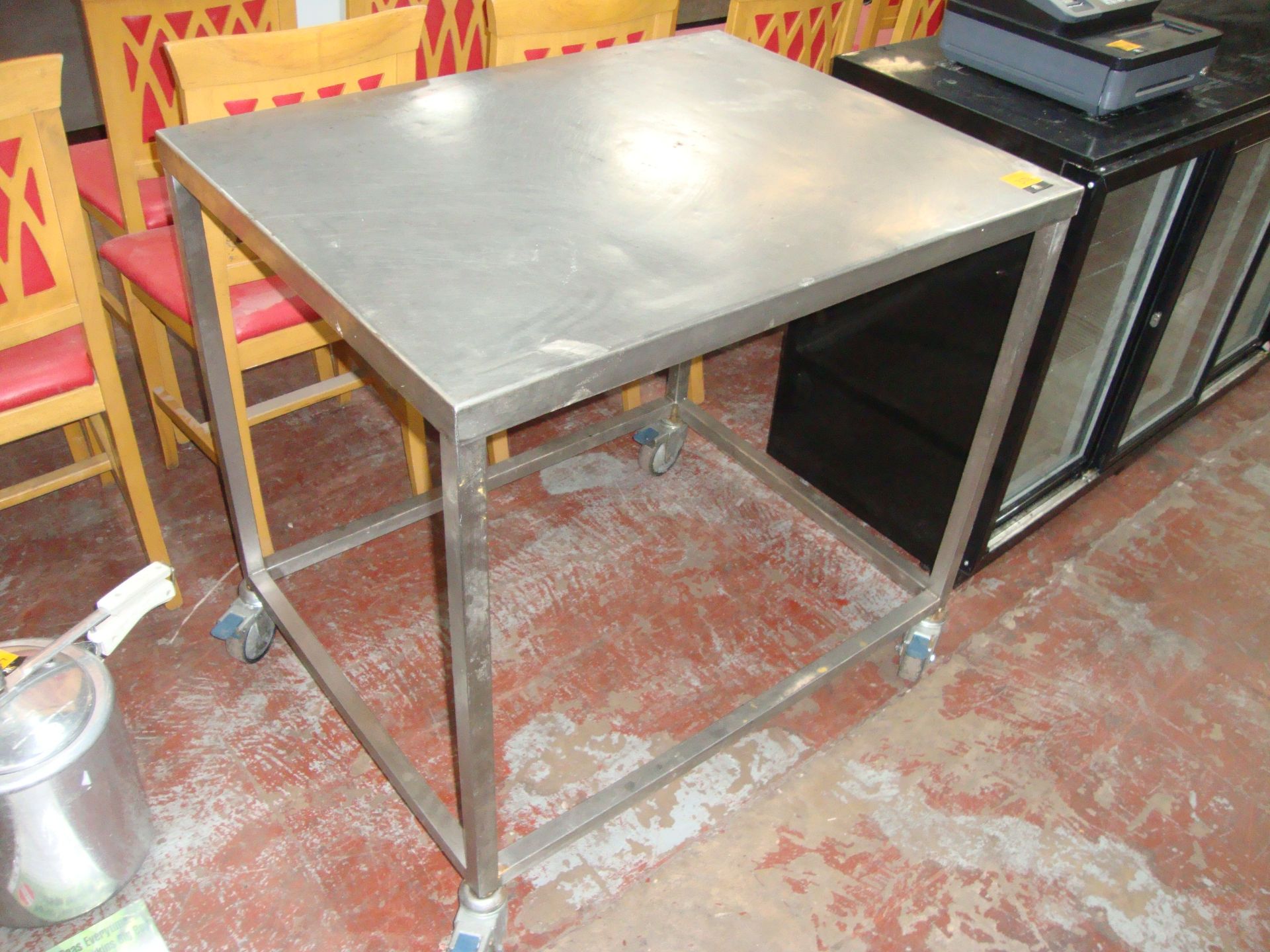 Mobile stainless steel tableIMPORTANT: Please remember goods successfully bid upon must be paid - Image 2 of 2