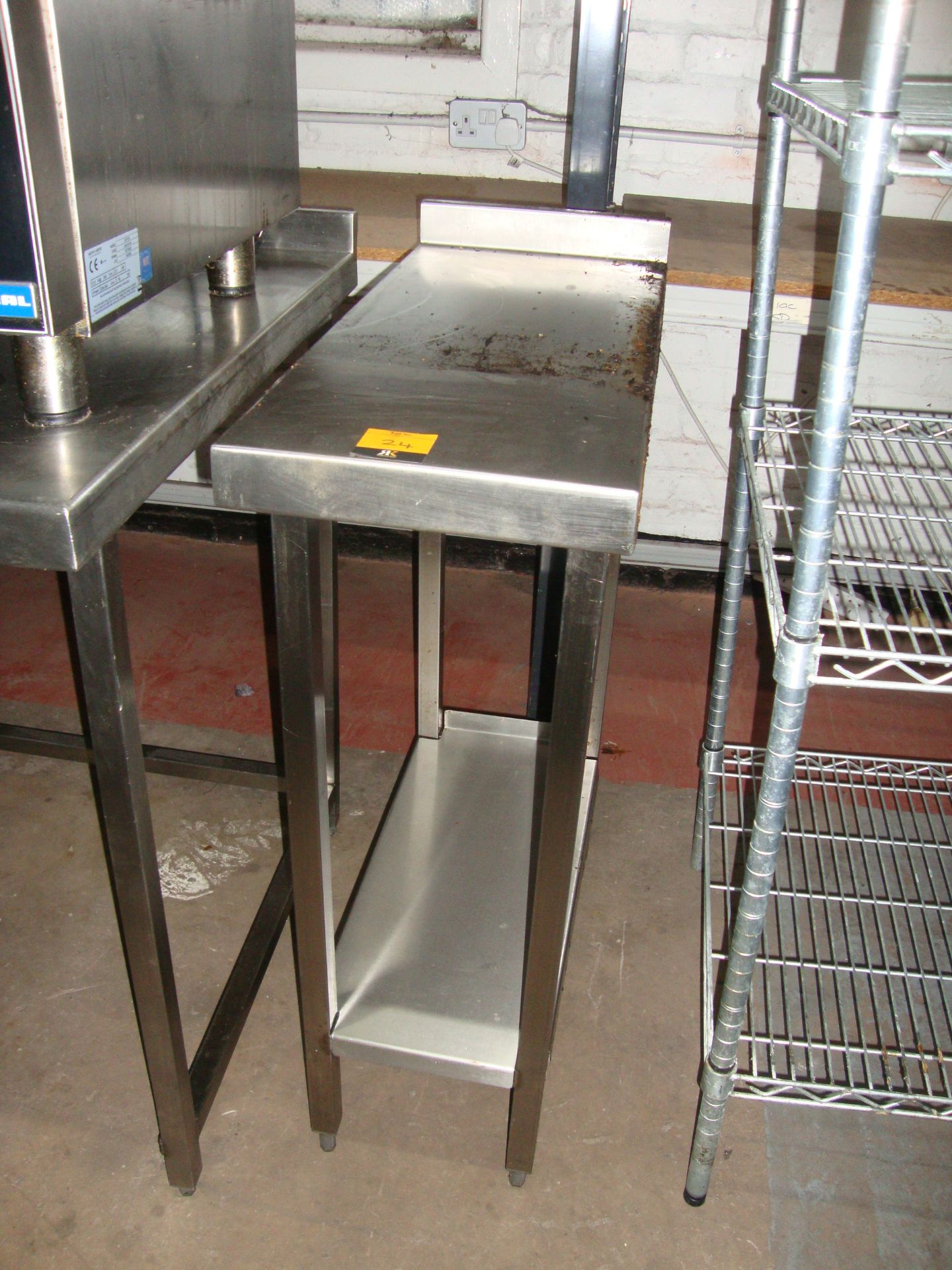 stainless steel infill bench, 300 x 700mm - Image 2 of 2