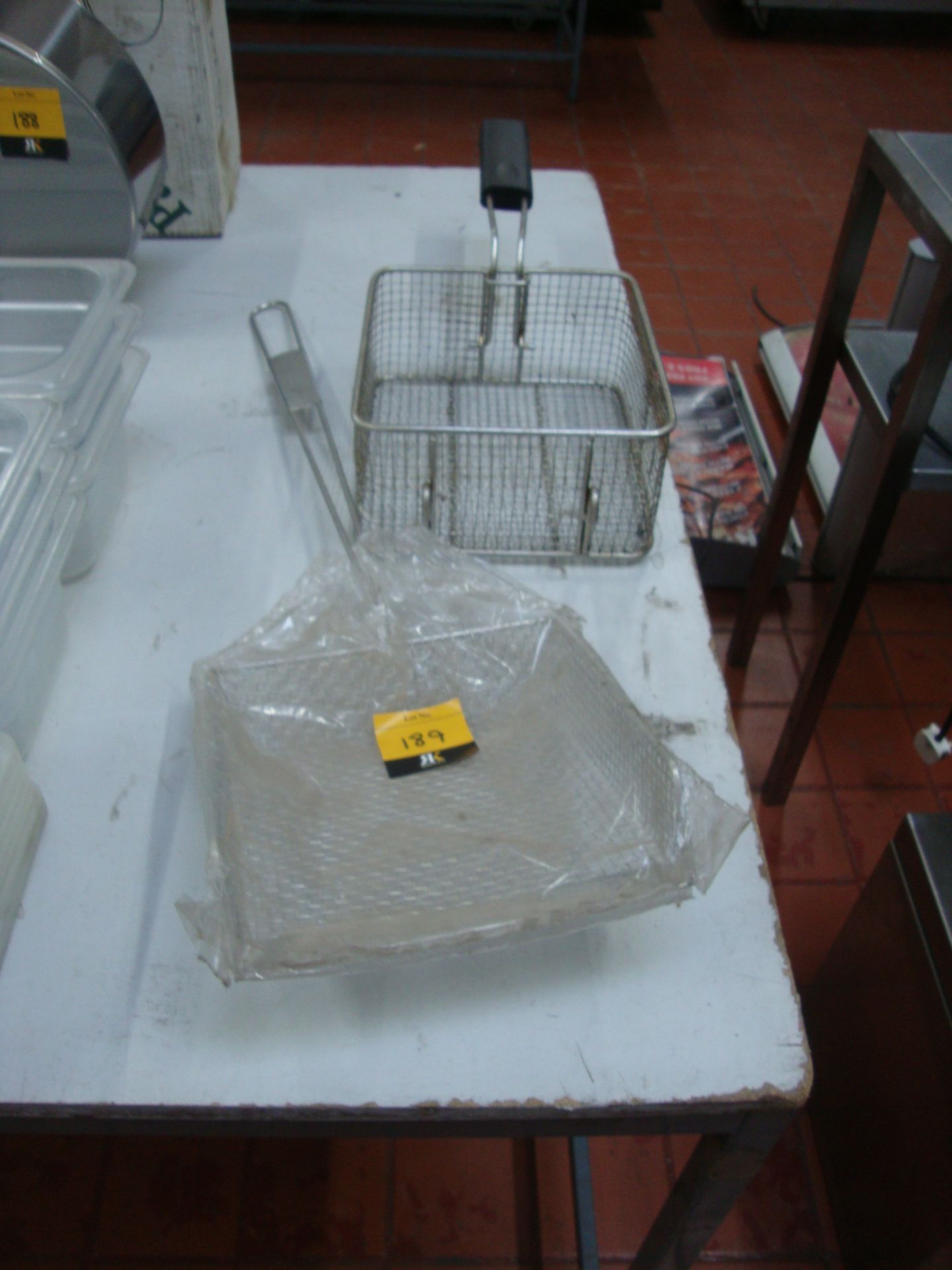 Fryer basket and fryer long handled implement IMPORTANT: Please remember goods successfully bid upon - Image 2 of 2