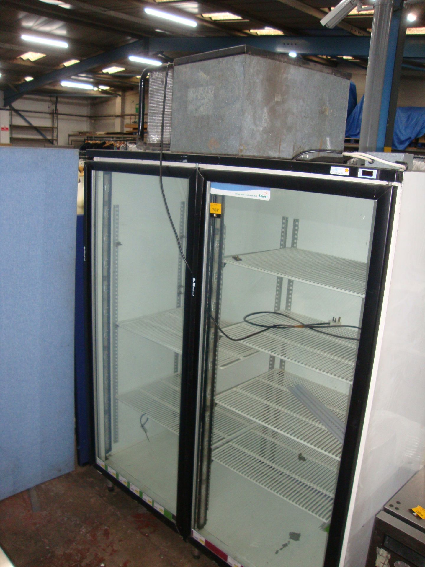 Large twin clear door display fridgeIMPORTANT: Please remember goods successfully bid upon must be