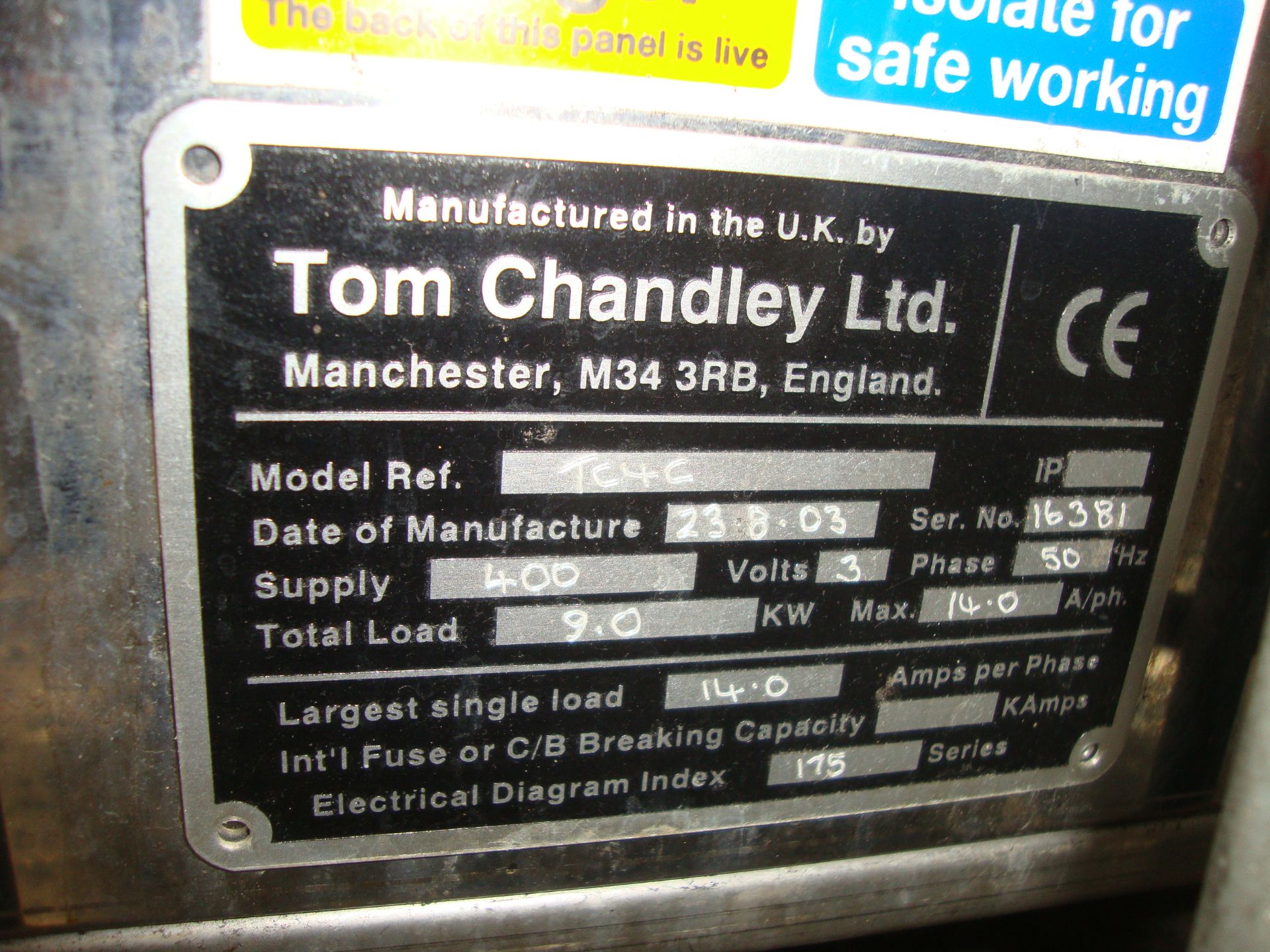 Tom Chandley Wiesheu floor standing double oven arrangement model TC4CIMPORTANT: Please remember - Image 4 of 5