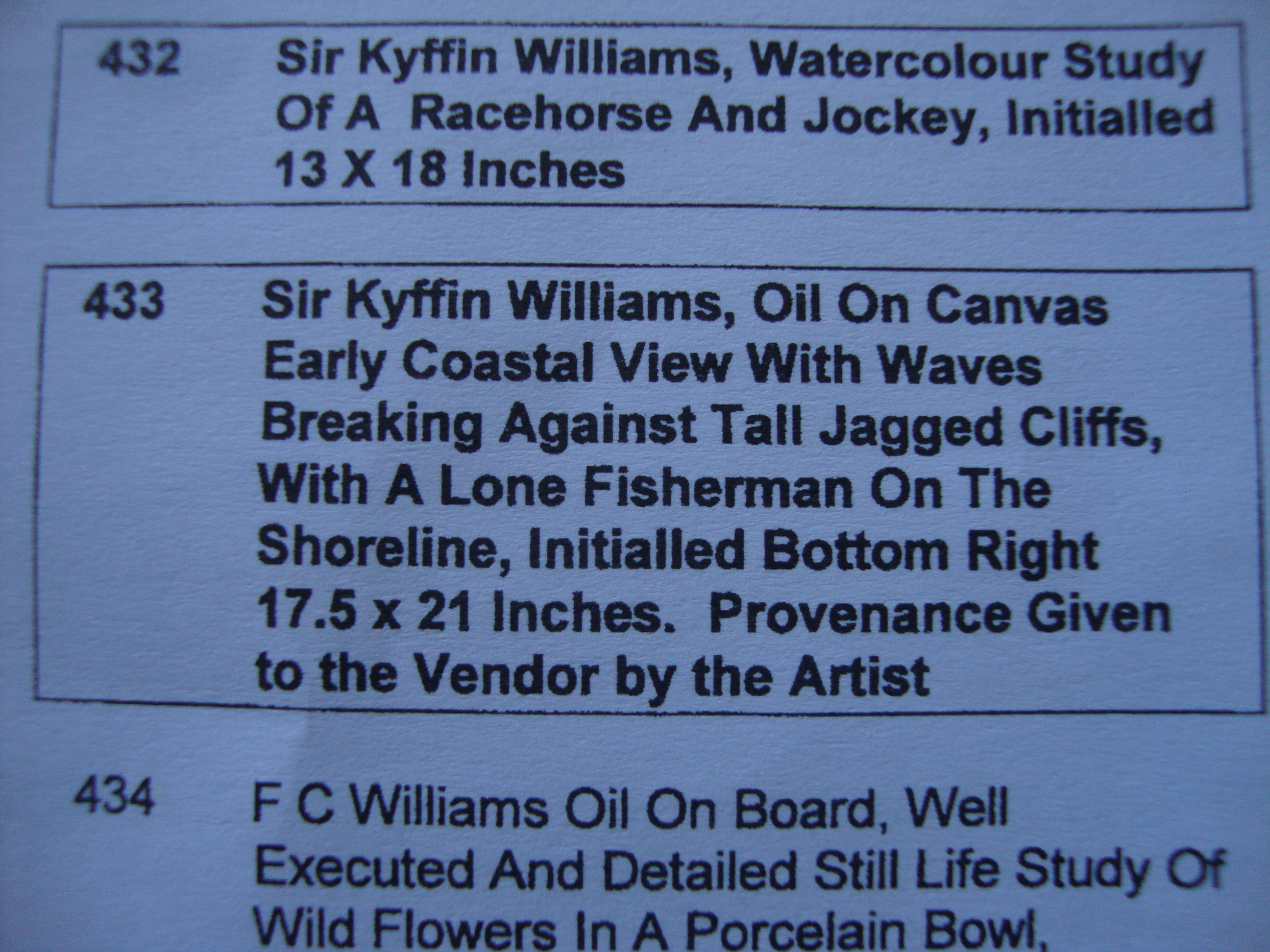 Sir Kyffin Williams KBA RA (British, 1918-2006) - Fishing Penmon, oil on canvas. - Image 10 of 13