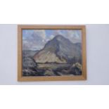 W M Allistair Turner - Mountain Scene, oil on canvas. 28" x 22". Signed front bottom left corner.