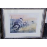 William Selwyn - Shepherd Scene, print (Artist Proof). 15" x 12". Signed on front bottom right.