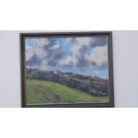 Mike Knowles - Winter Afternoon Anglesey. 1984, oil on canvas. 30" x 24". Signed on front left