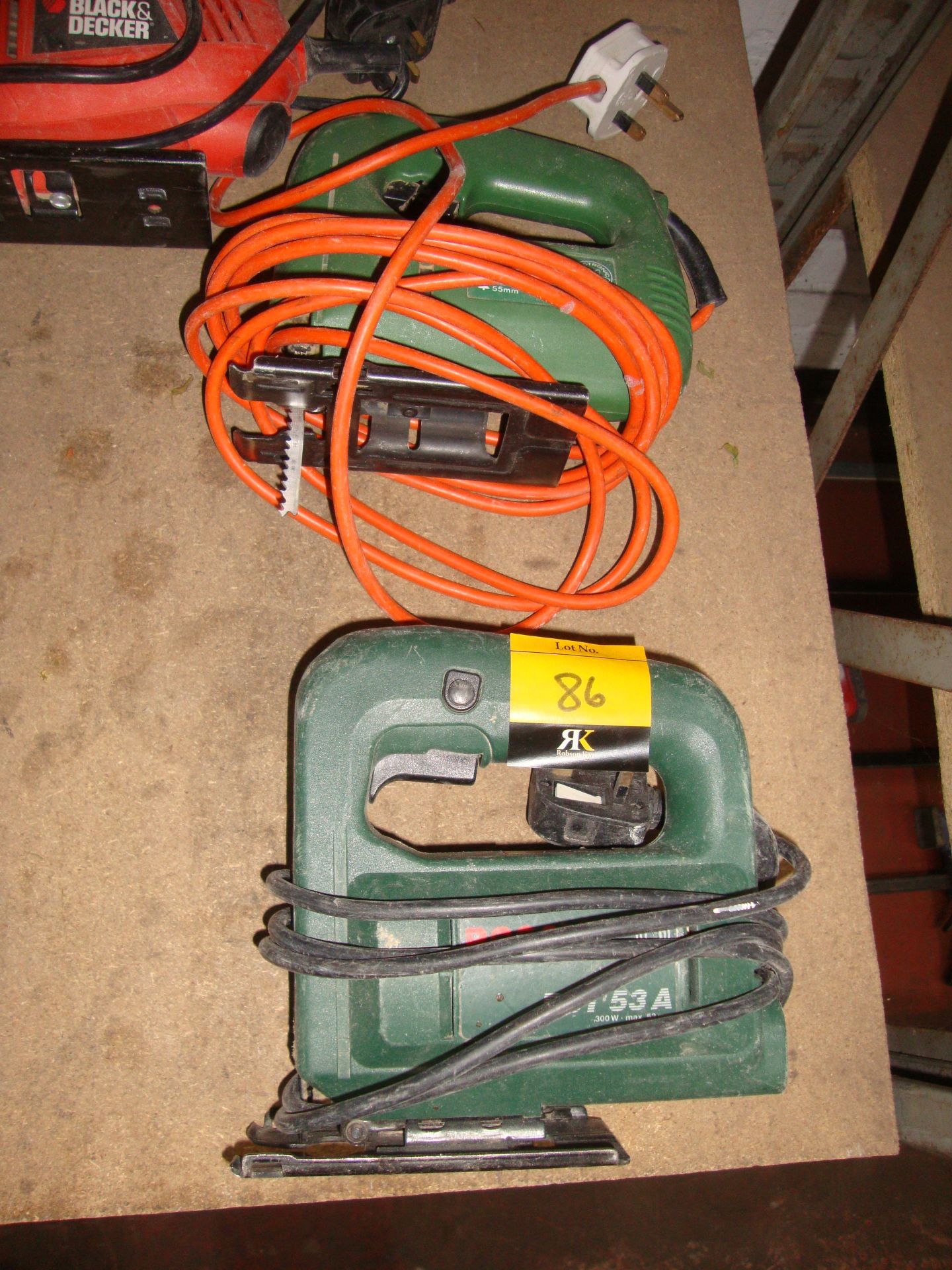 3 off assorted electric jig saws by Bosch, Hitachi and Black & Decker IMPORTANT: Please remember - Image 2 of 3