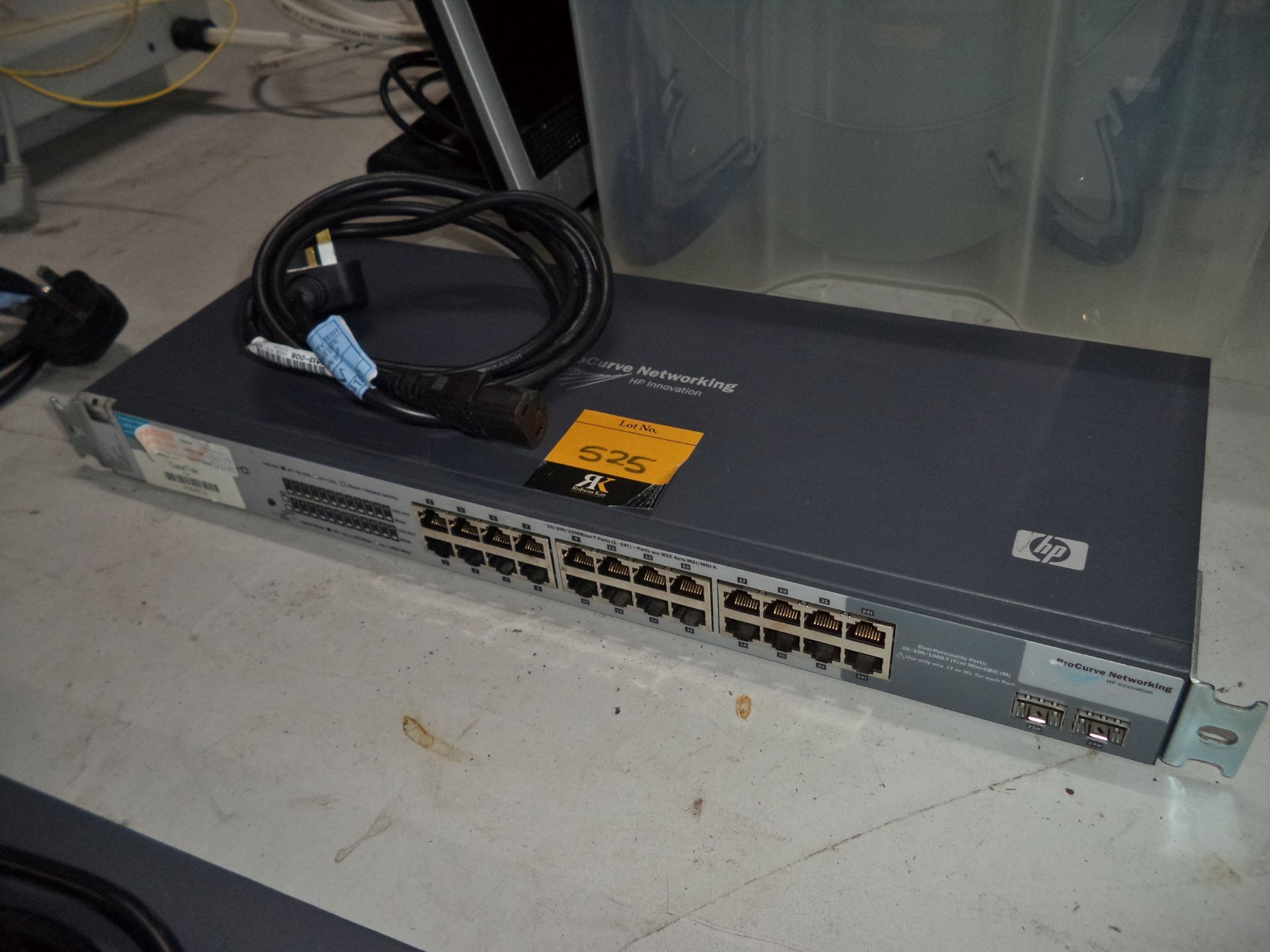 HP Procurve switch model 1800-24G, J9028B, including rack mountable ears IMPORTANT: Please - Image 2 of 3