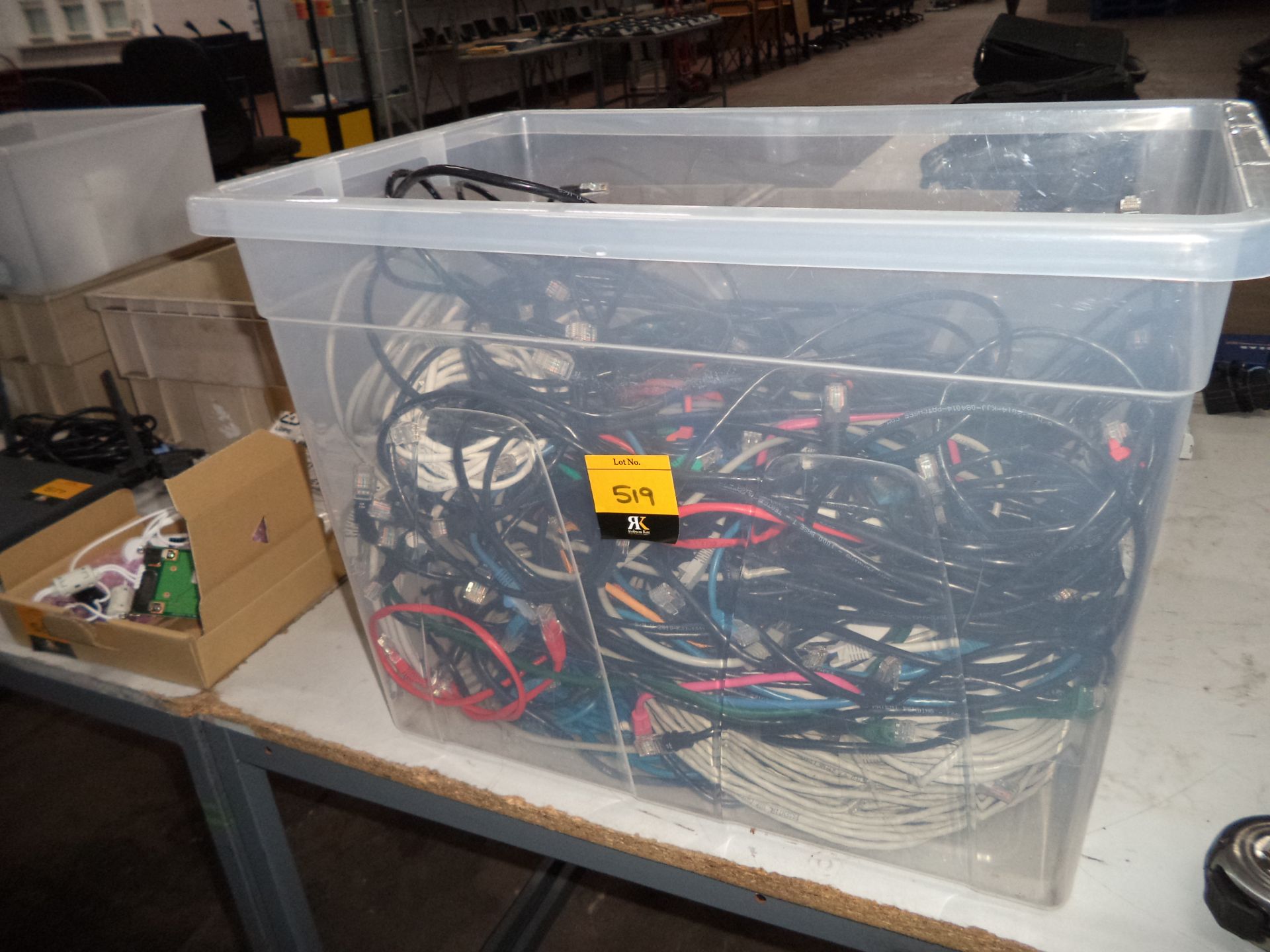 The contents of a crate of assorted network cables IMPORTANT: Please remember goods successfully bid - Image 3 of 3